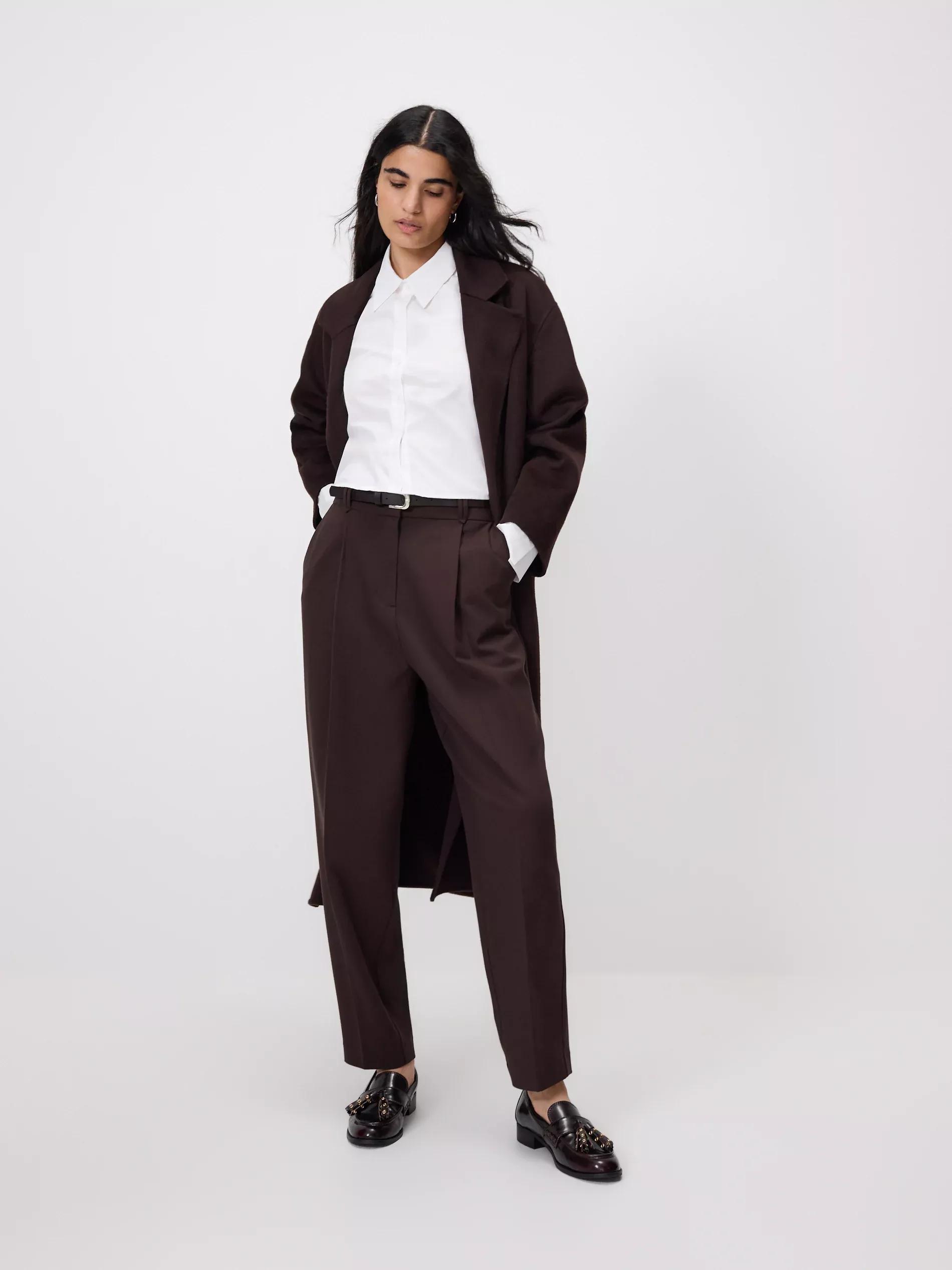 White Cropped Shirt, White, large image number 2