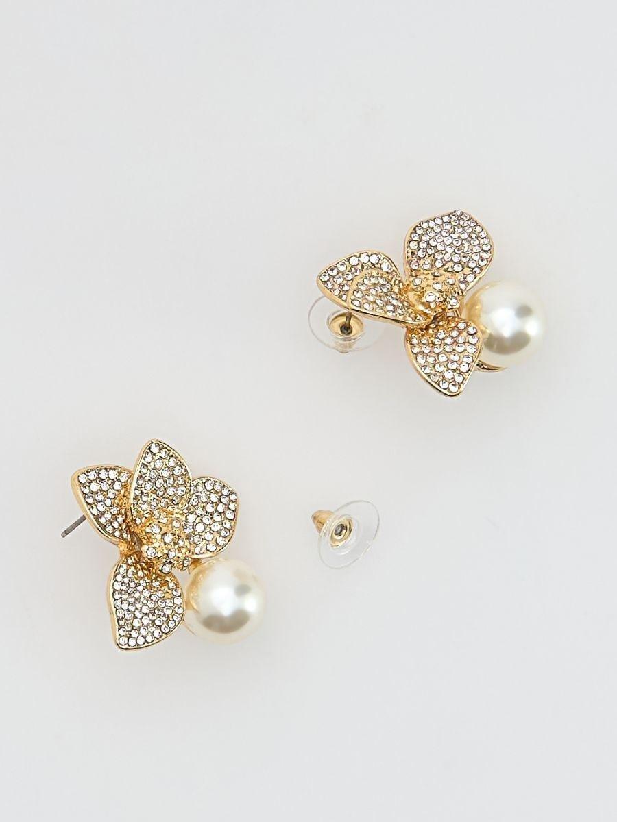 Gold Earrings, Golden, large image number 1