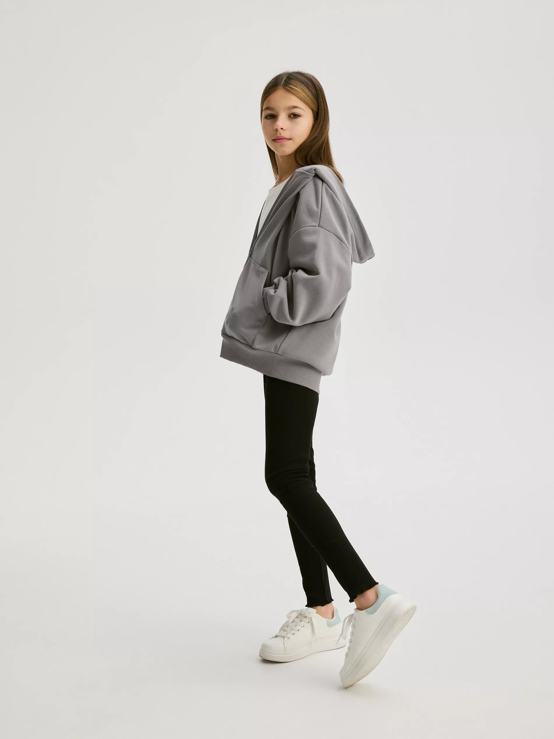 Grey Sports Blouse With Embroidery, , large image number 5