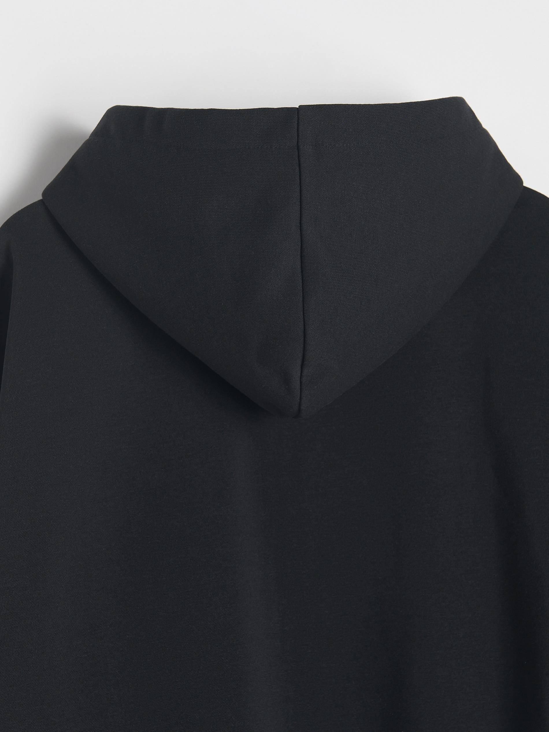 Black Sports Blouse With Embroidery, , large image number 4
