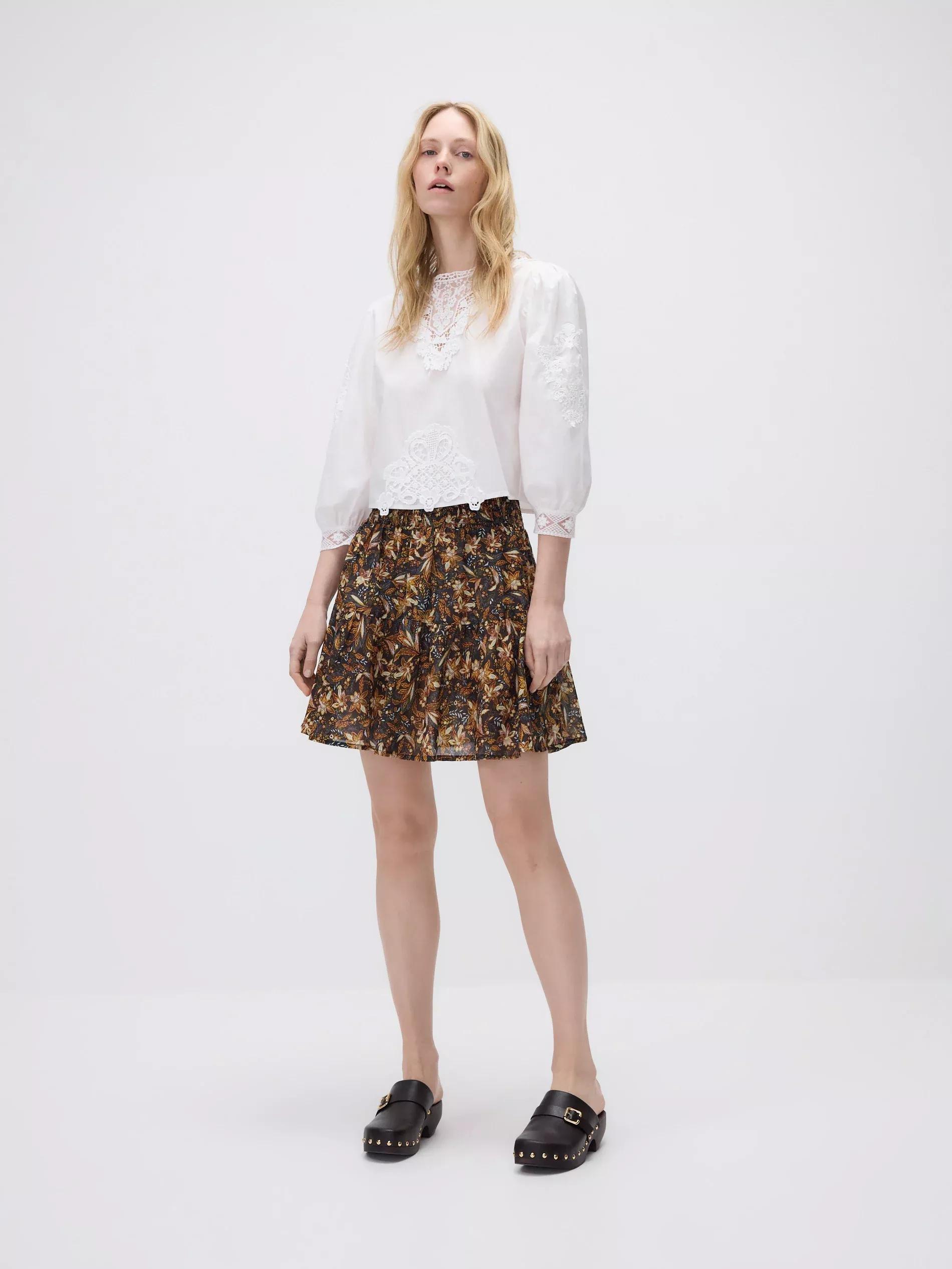Multicolour Flared Skirt, , large image number 1