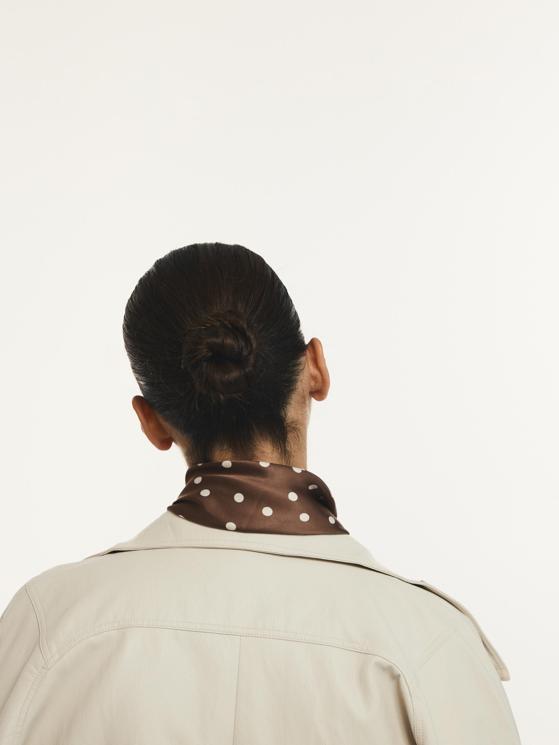 Brown Patterned Neckerchief, Brown, large image number 4