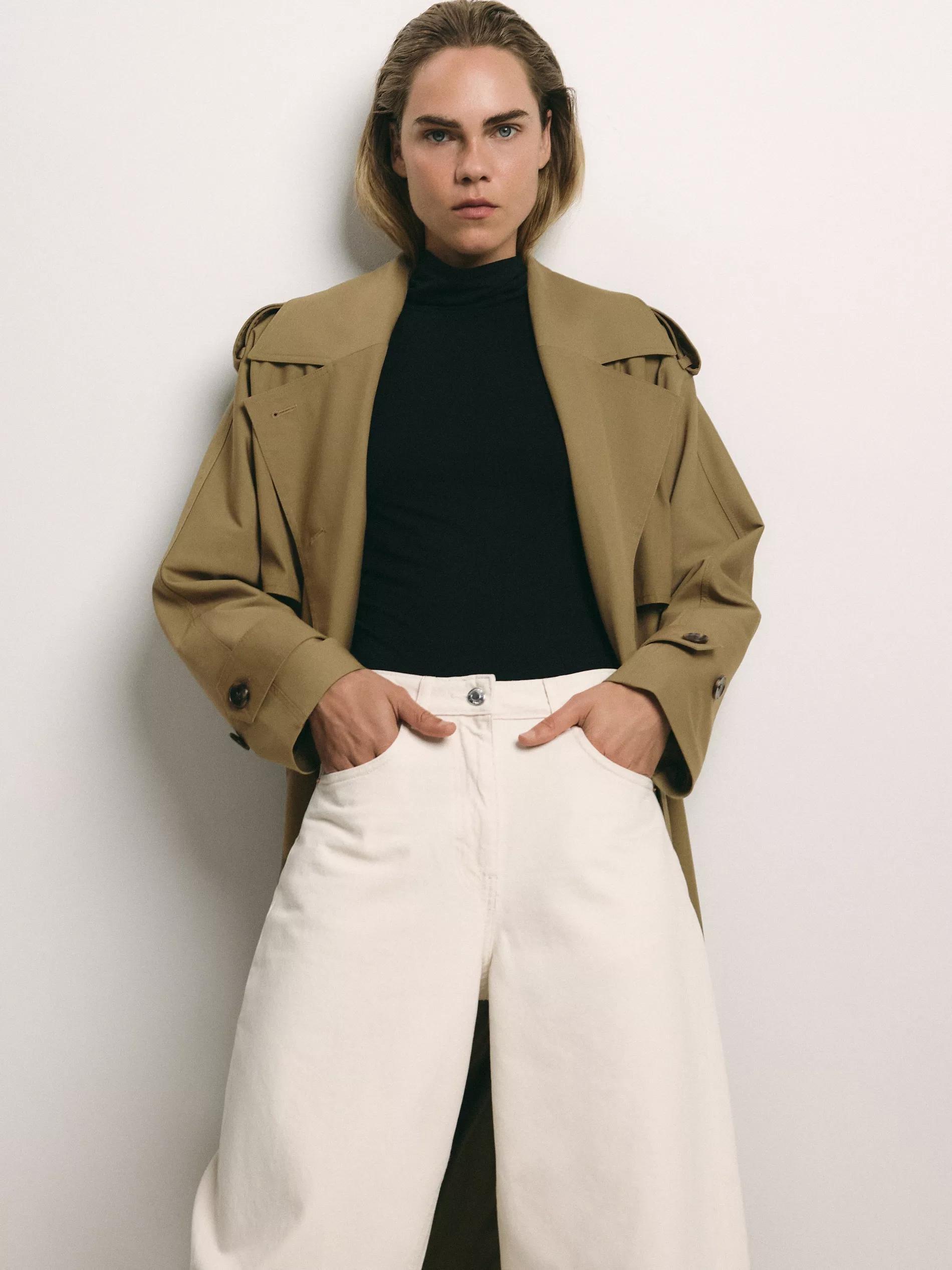 Beige Jeans Balloon Fit Jeans, Ivory, large image number 3