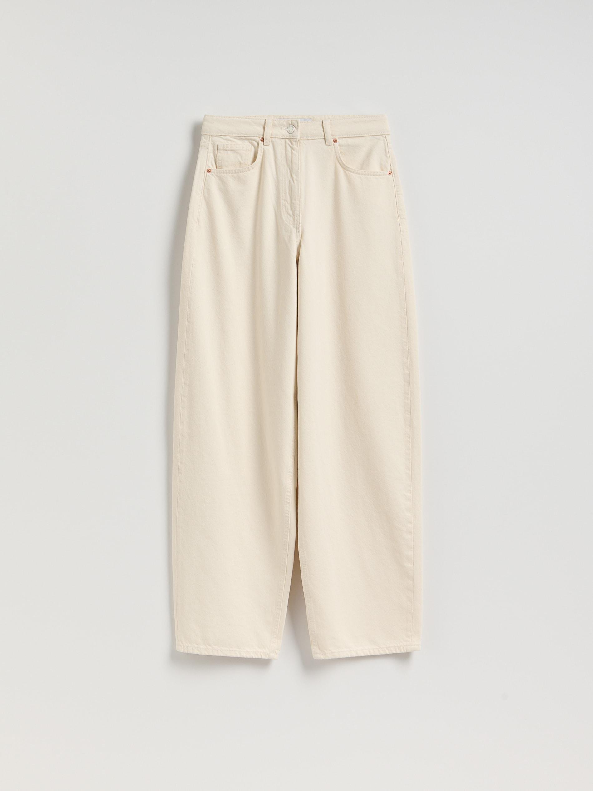 Beige Jeans Balloon Fit Jeans, Ivory, large image number 5