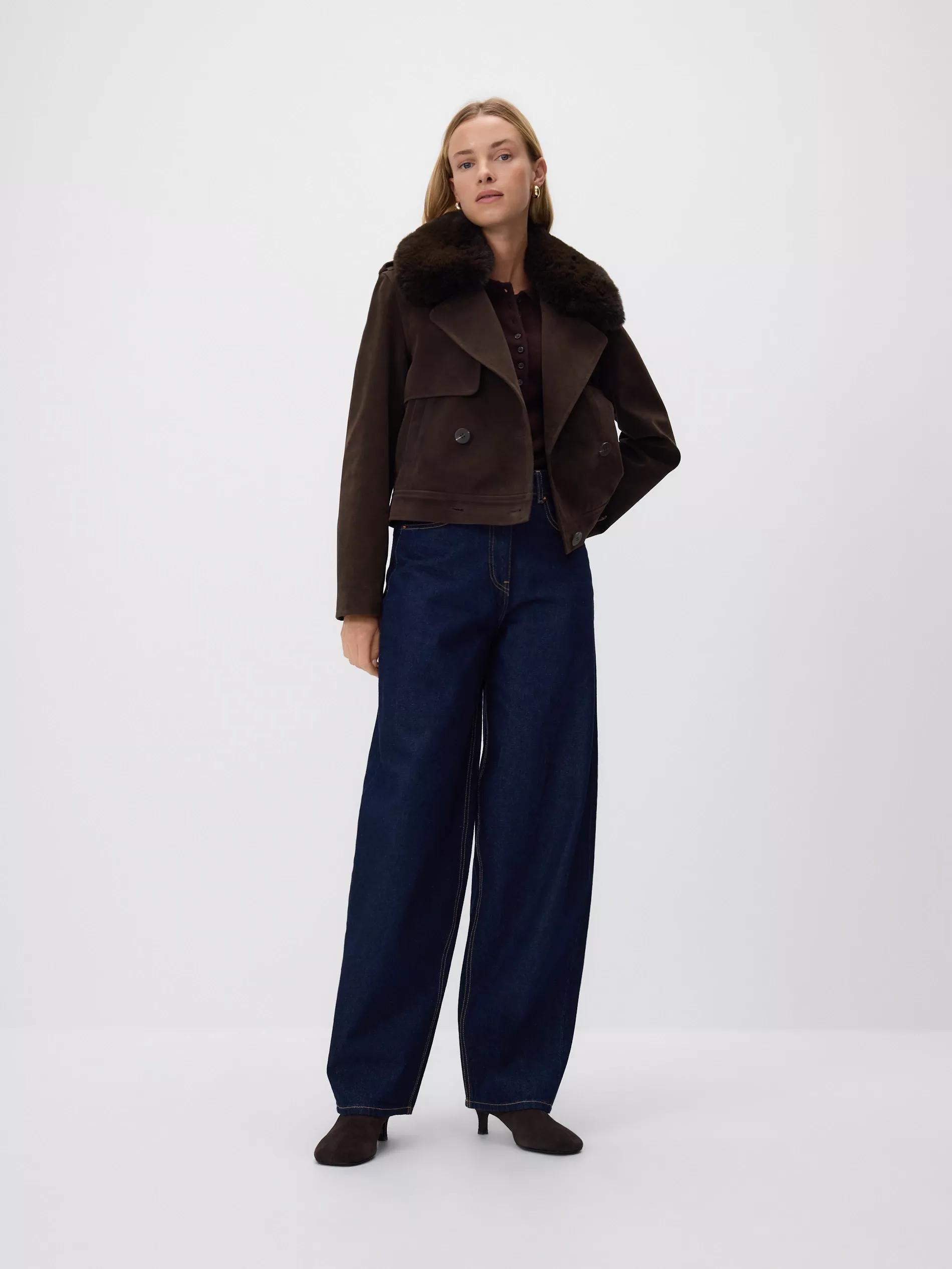 Navy Balloon Fit Jeans, Navy, large image number 2