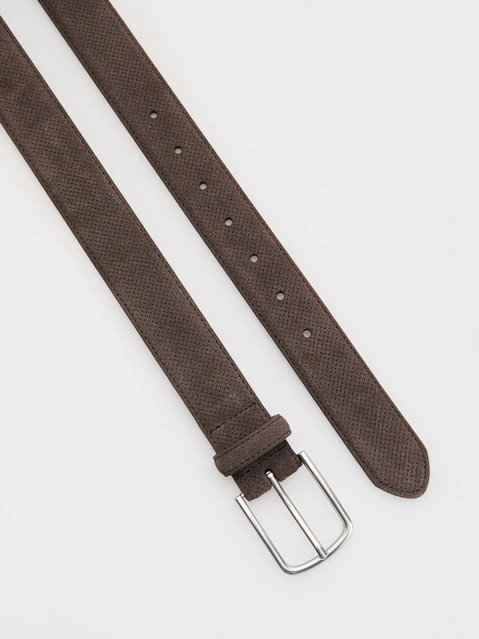 Brown Combined Materials Belt, , large image number 1