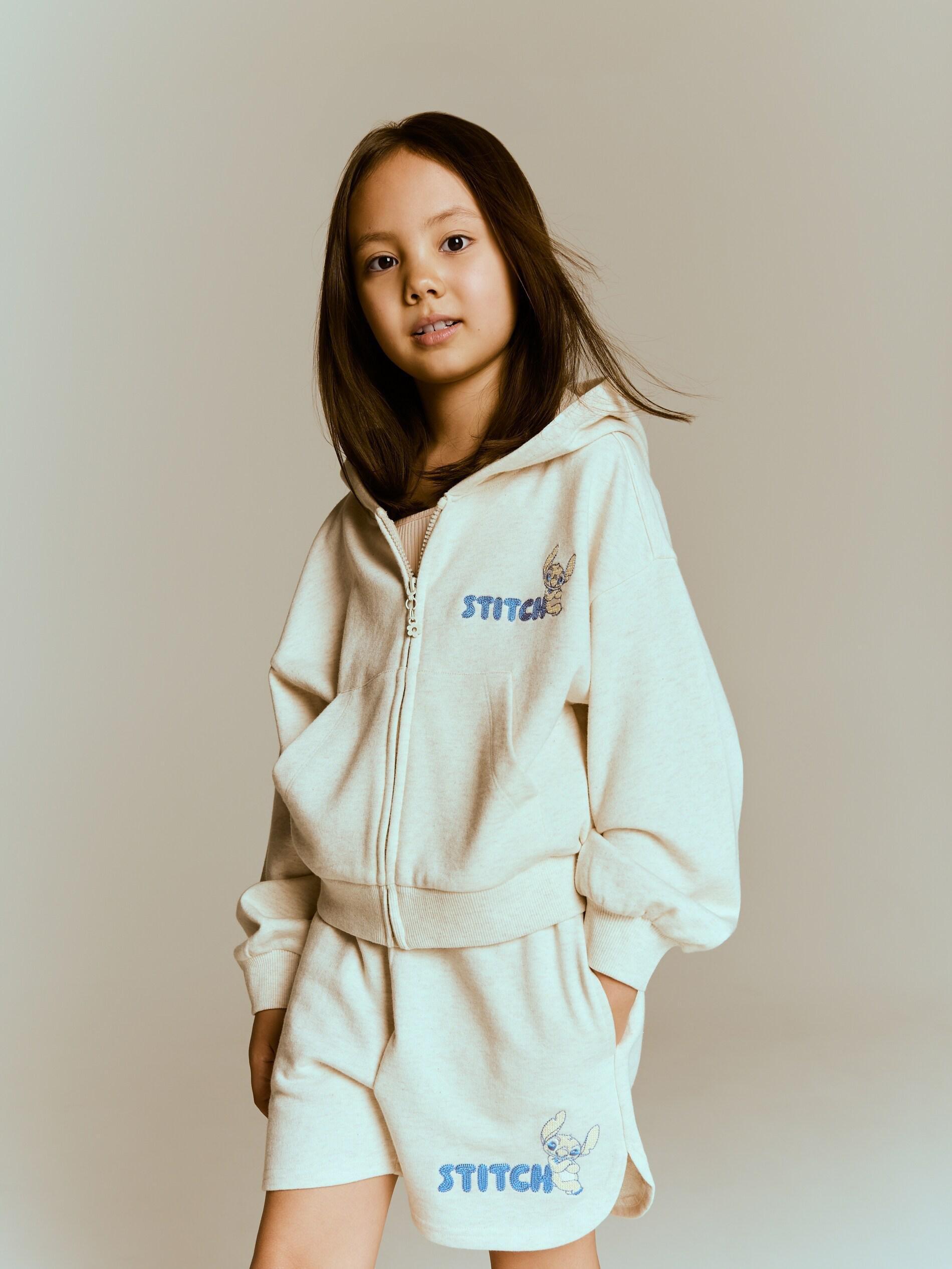 BEIGE Lilo & Stitch shorts, Beige, large image number 4