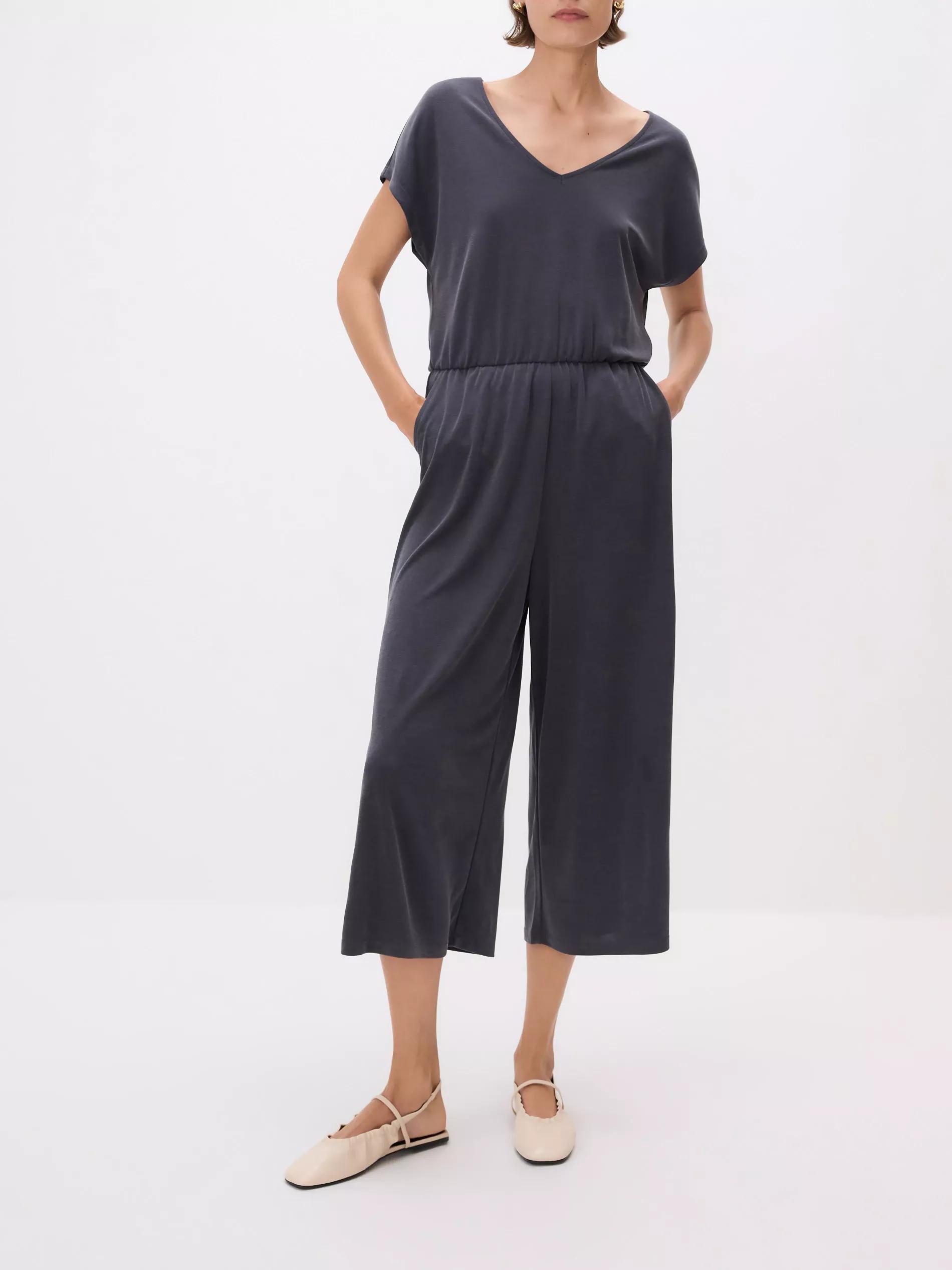 DARK GREY Modal blend jumpsuit, Grey, large image number 3