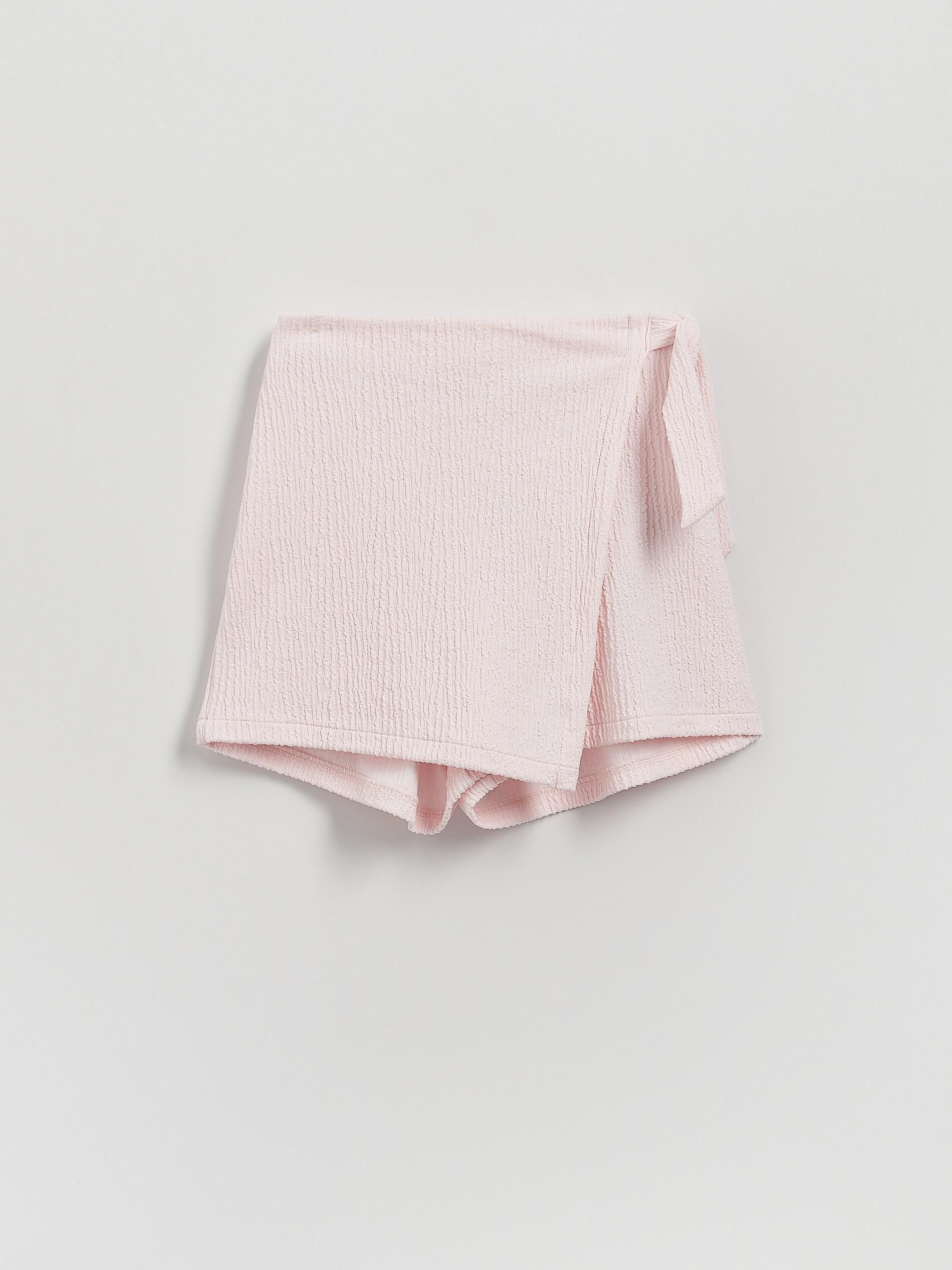 Pink Shorts With Wrap Front, Pink, large image number 0