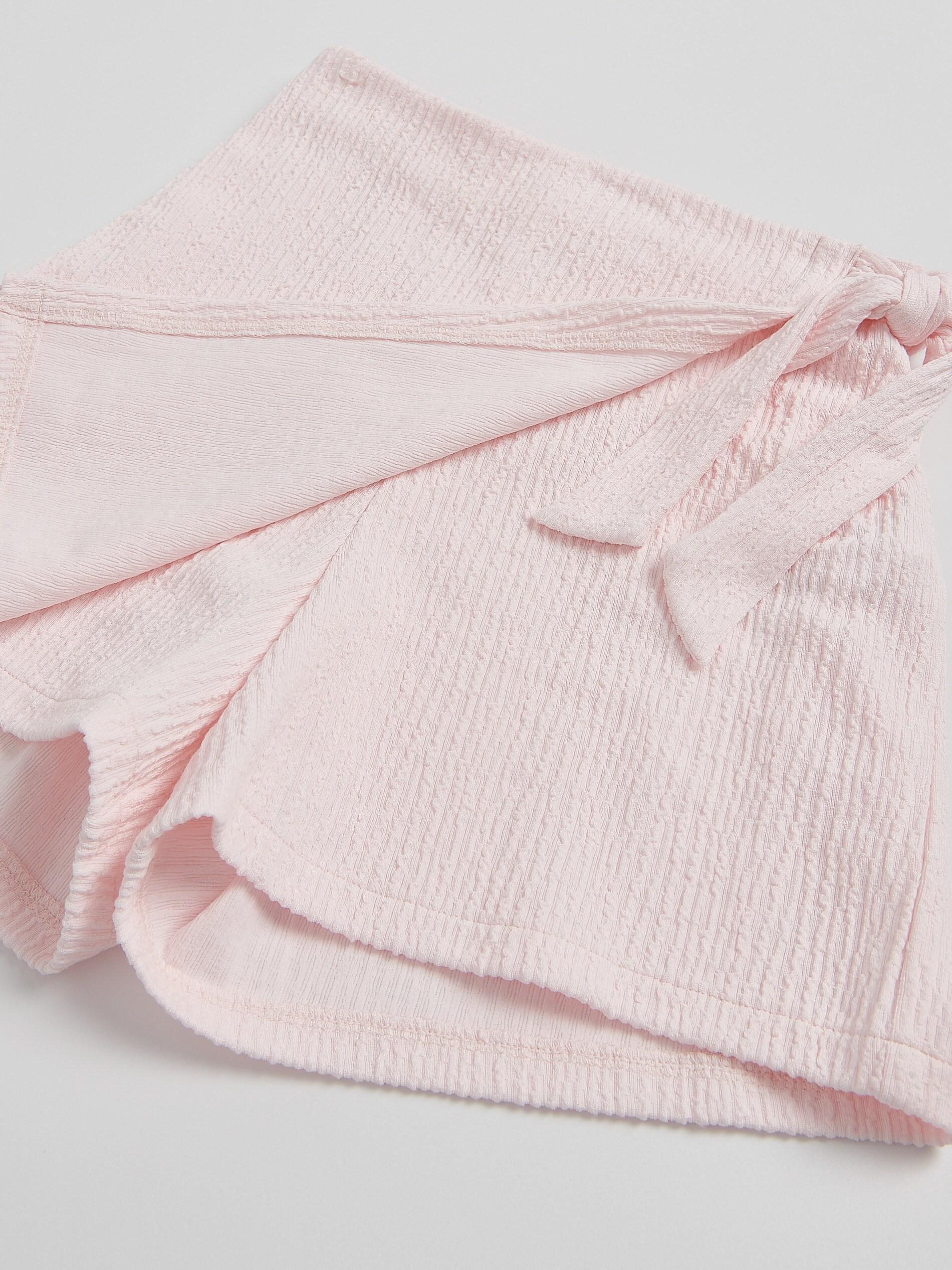 Pink Shorts With Wrap Front, Pink, large image number 2