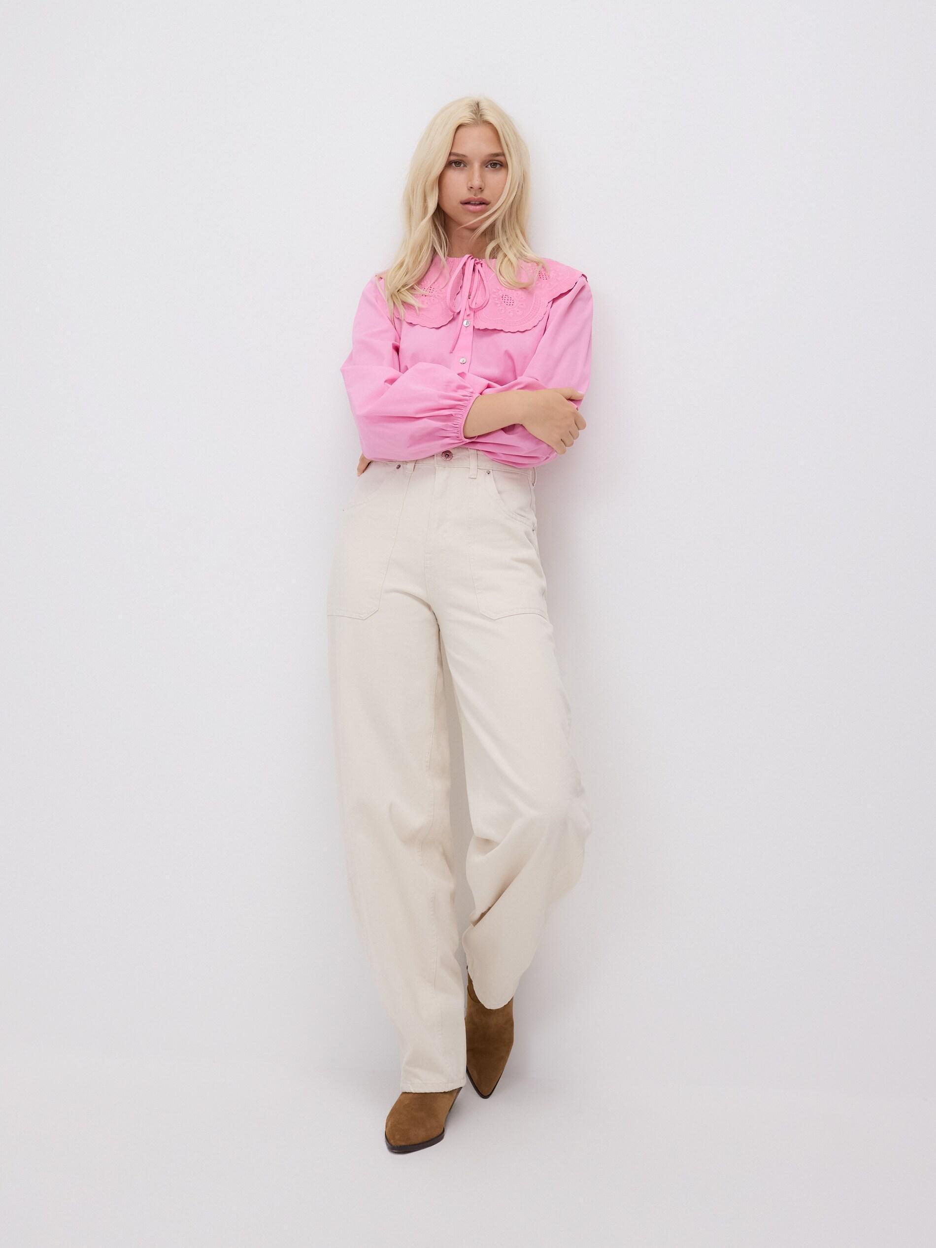 Cream Jeans Balloon Jeans, Ivory, large image number 0