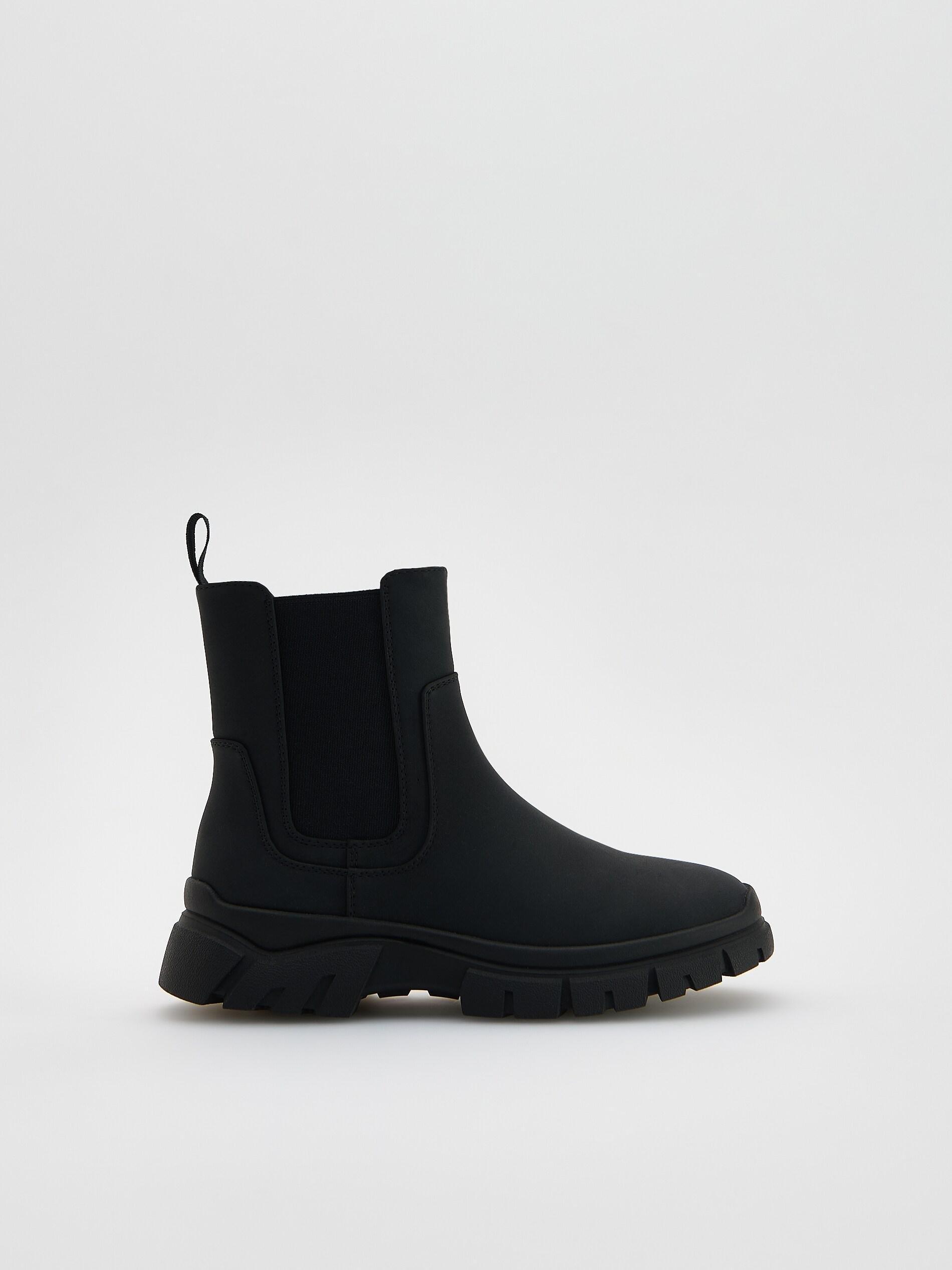 BLACK Faux leather ankle boots, Black, large image number 0