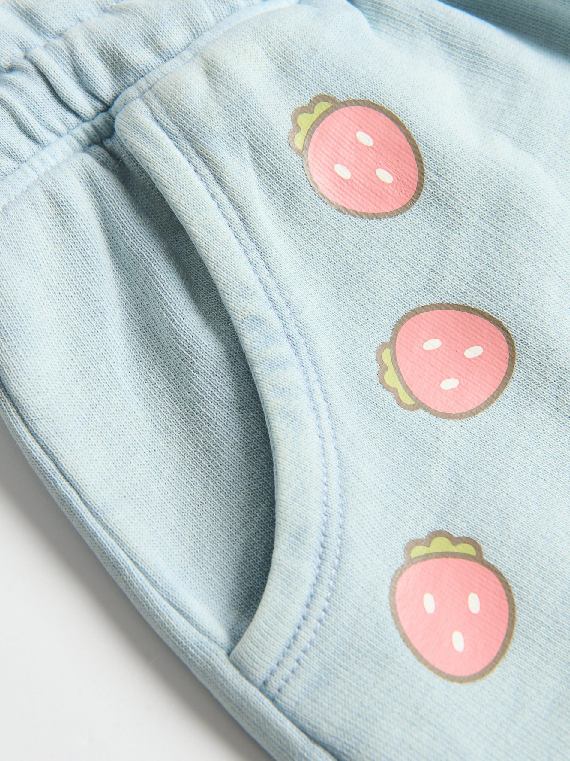 PALE BLUE Pusheen shorts, Blue, medium