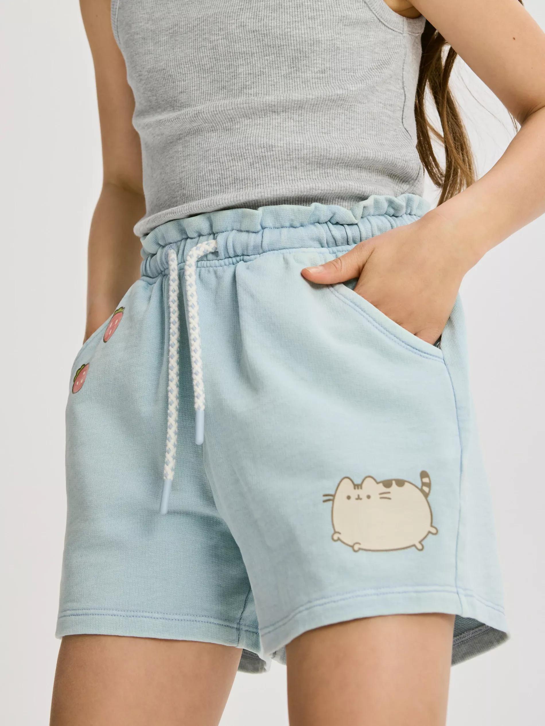 PALE BLUE Pusheen shorts, Blue, large image number 3