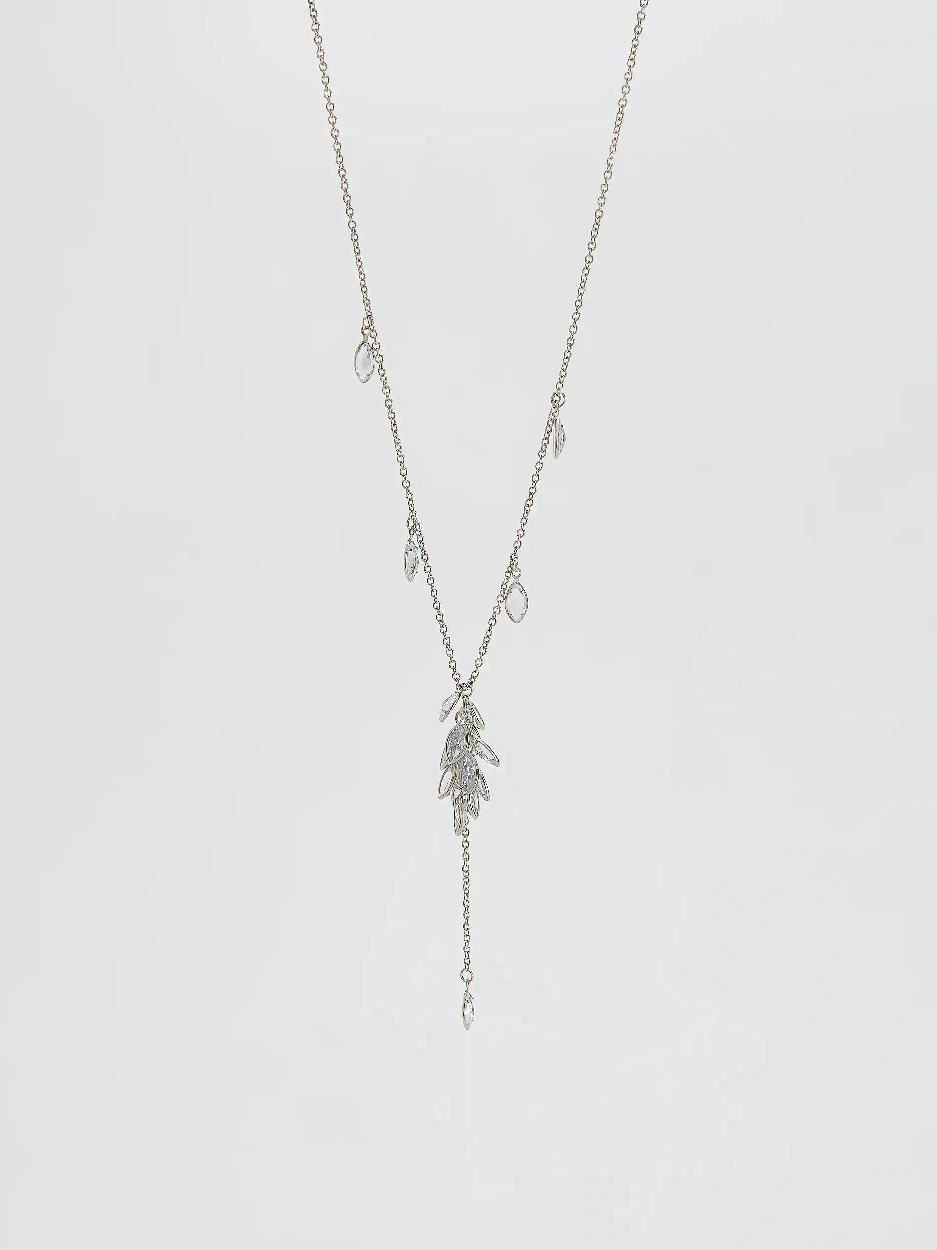 Silver Necklace With Pendant, Silver, large image number 0