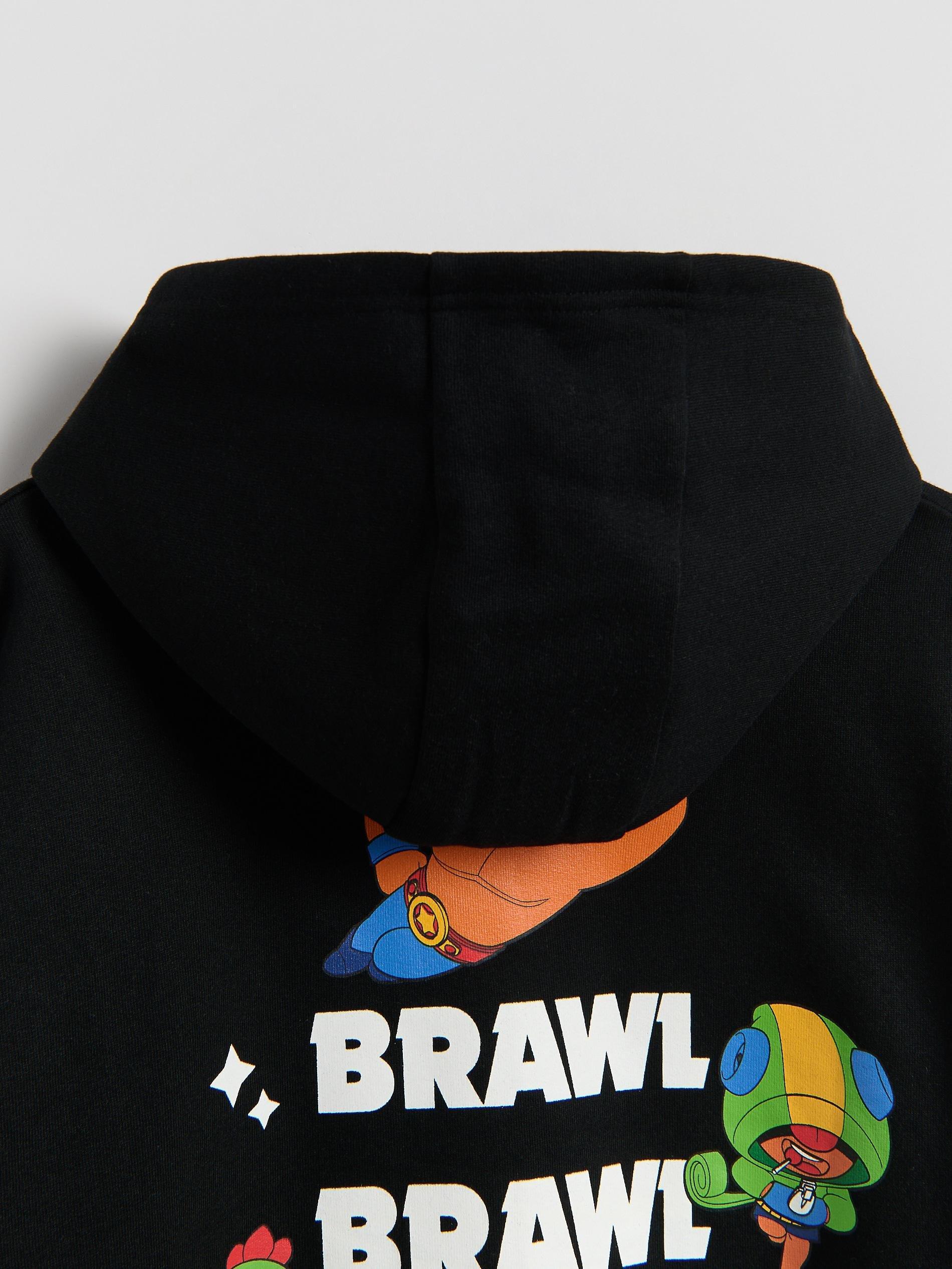 Black Brawl Stars Sweatshirt, Black, large image number 3