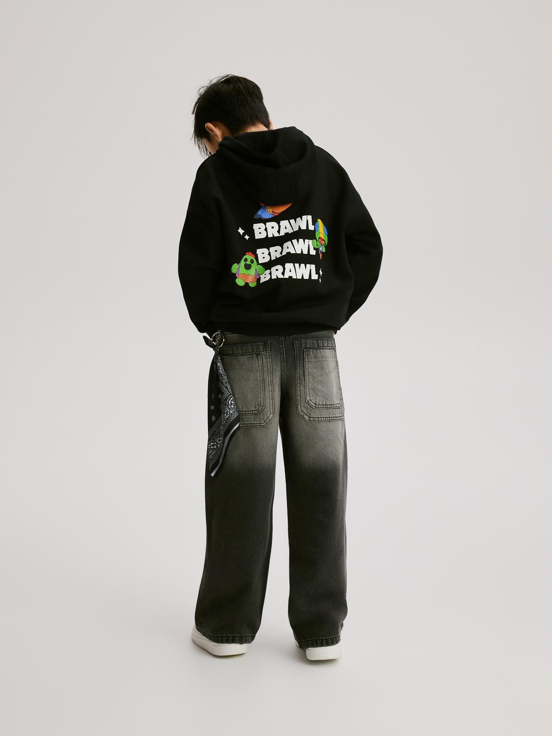 Black Brawl Stars Sweatshirt, Black, large image number 4