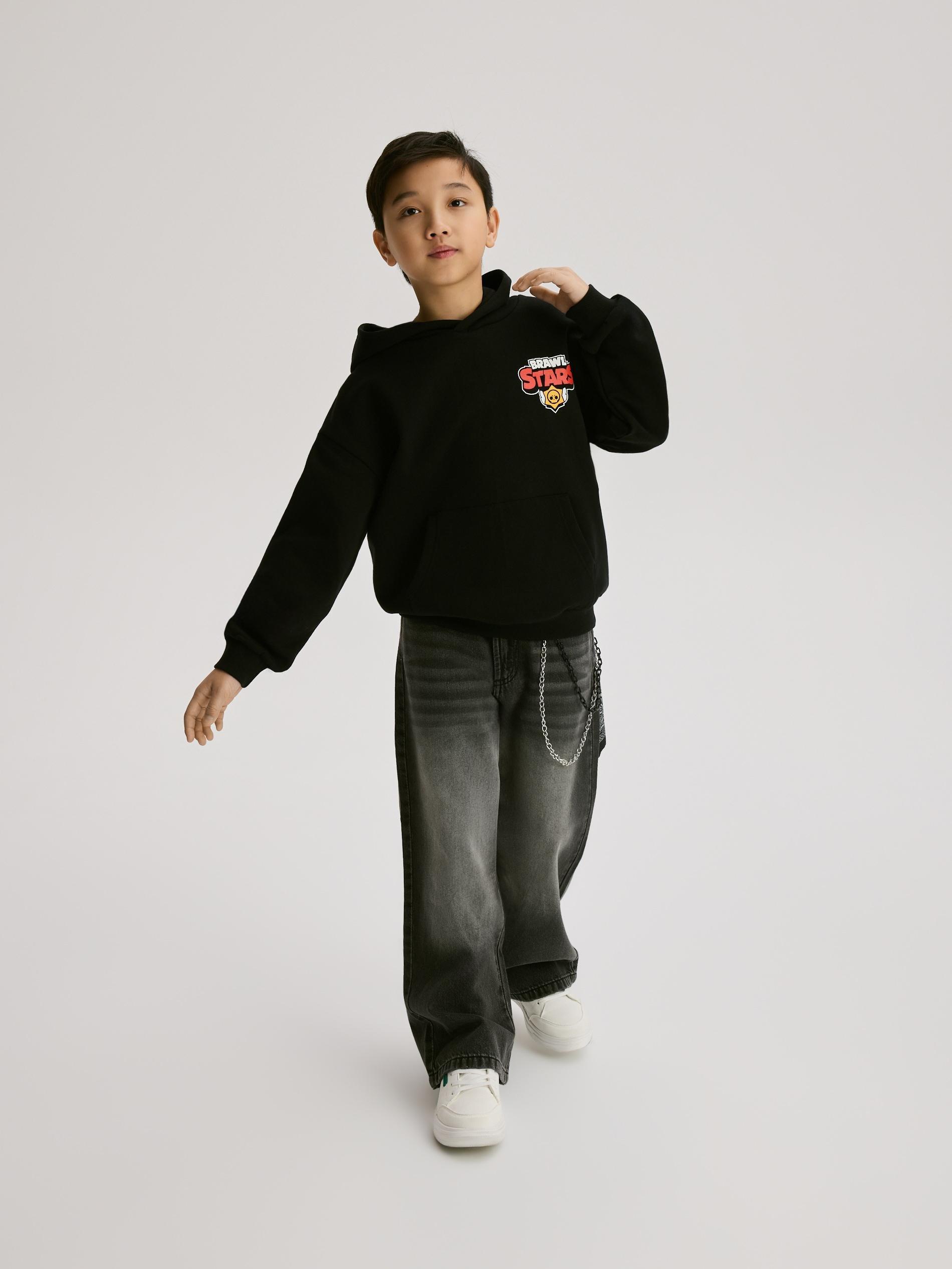 Black Brawl Stars Sweatshirt, Black, large image number 5