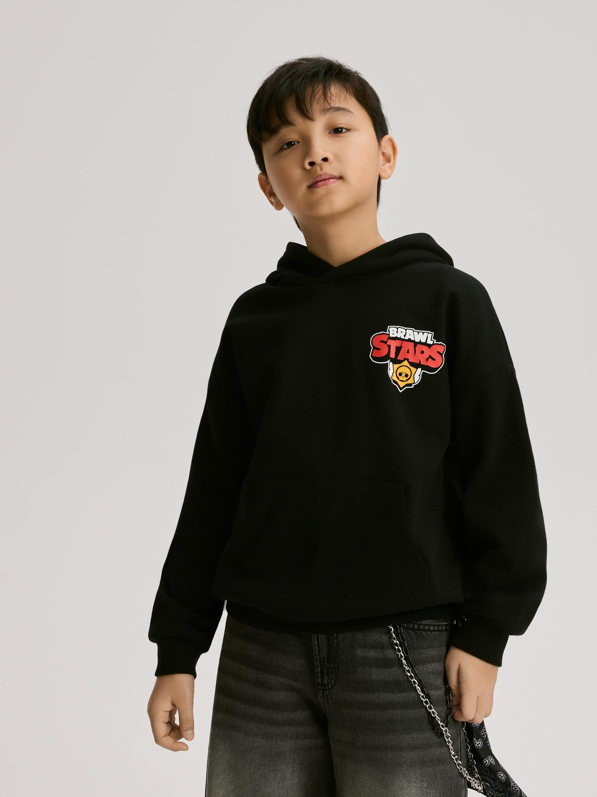 Black Brawl Stars Sweatshirt, Black, large image number 6