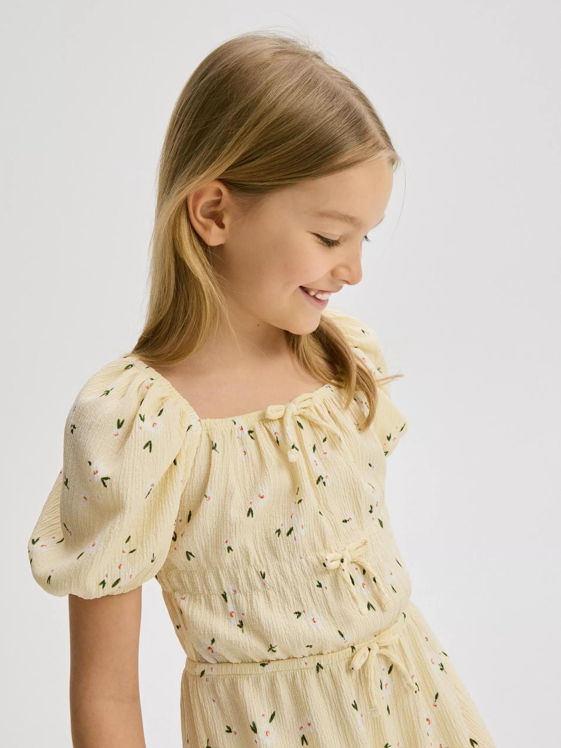 Yellow Patterned Jumpsuit, Yellow, large image number 5