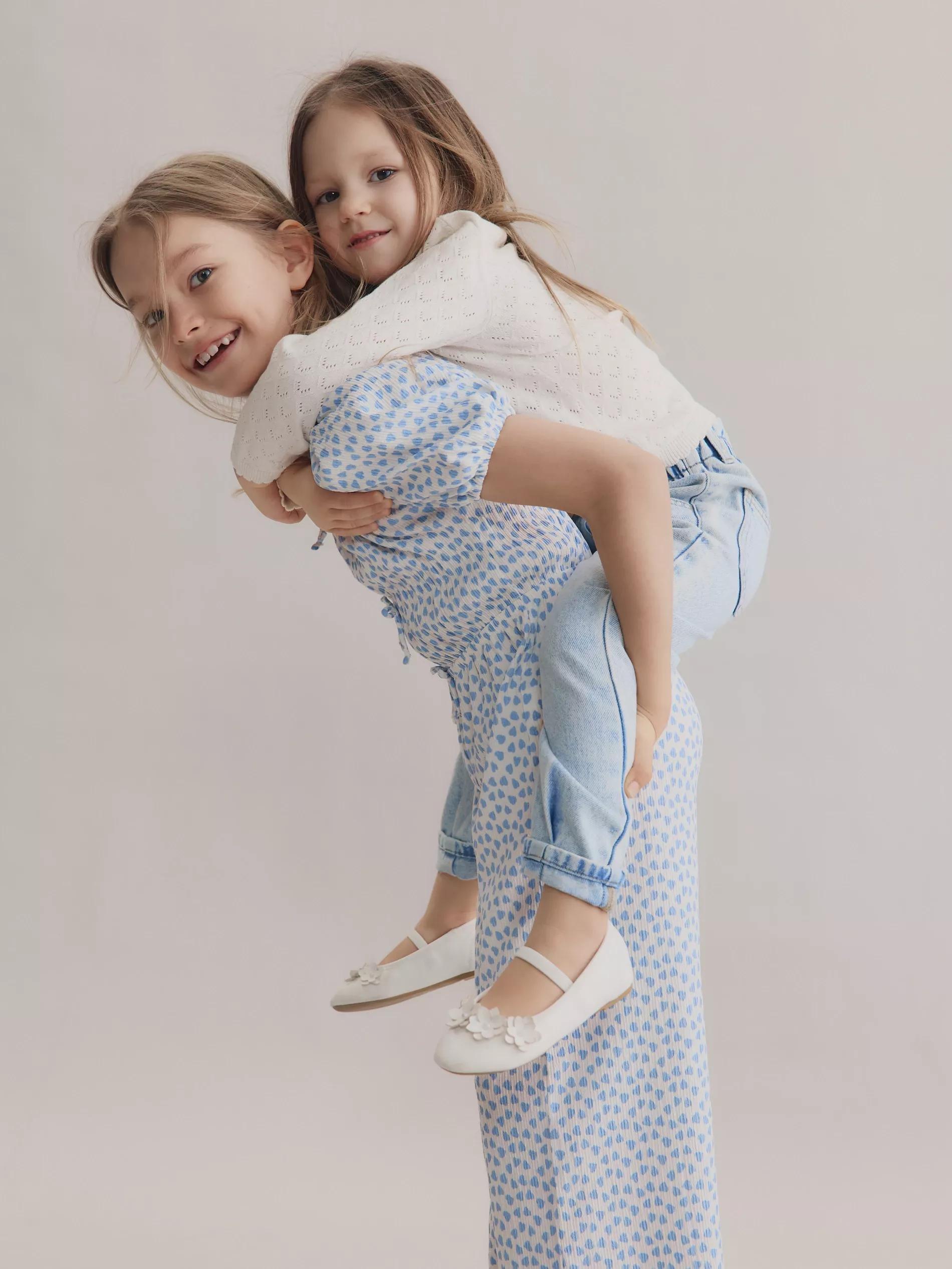 Blue Patterned Jumpsuit, , medium