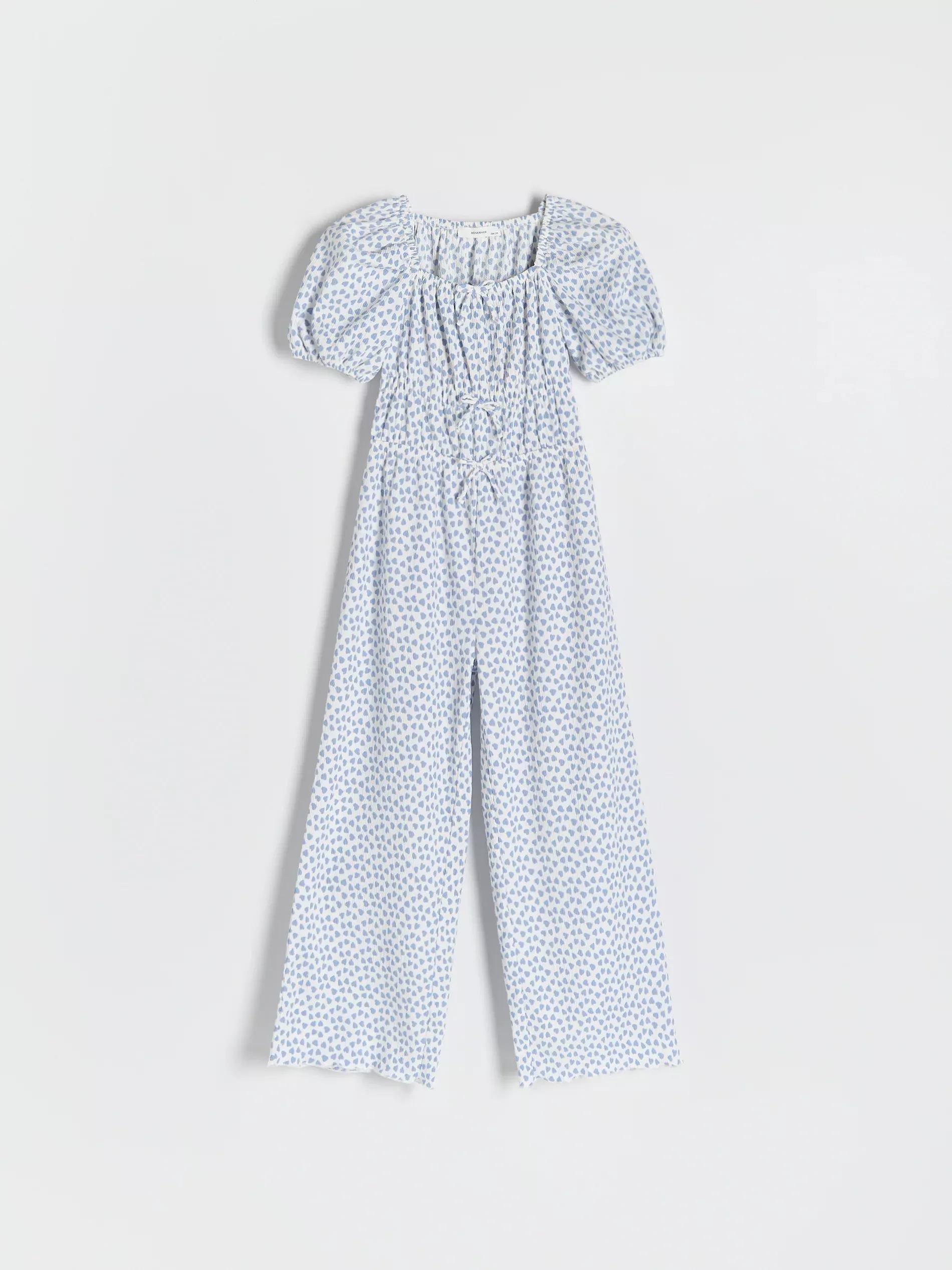 Blue Patterned Jumpsuit, , large image number 1