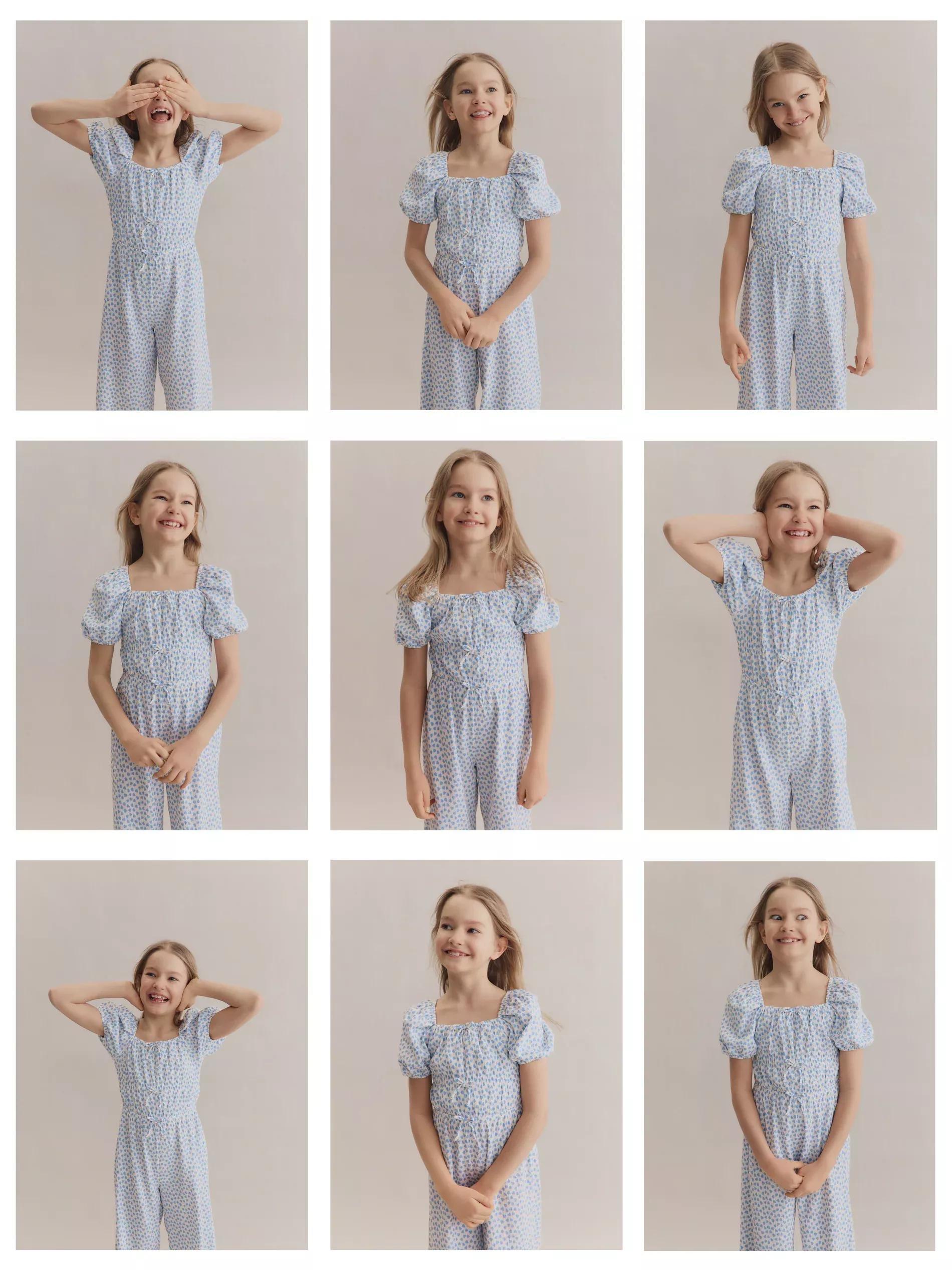 Blue Patterned Jumpsuit, , large image number 4