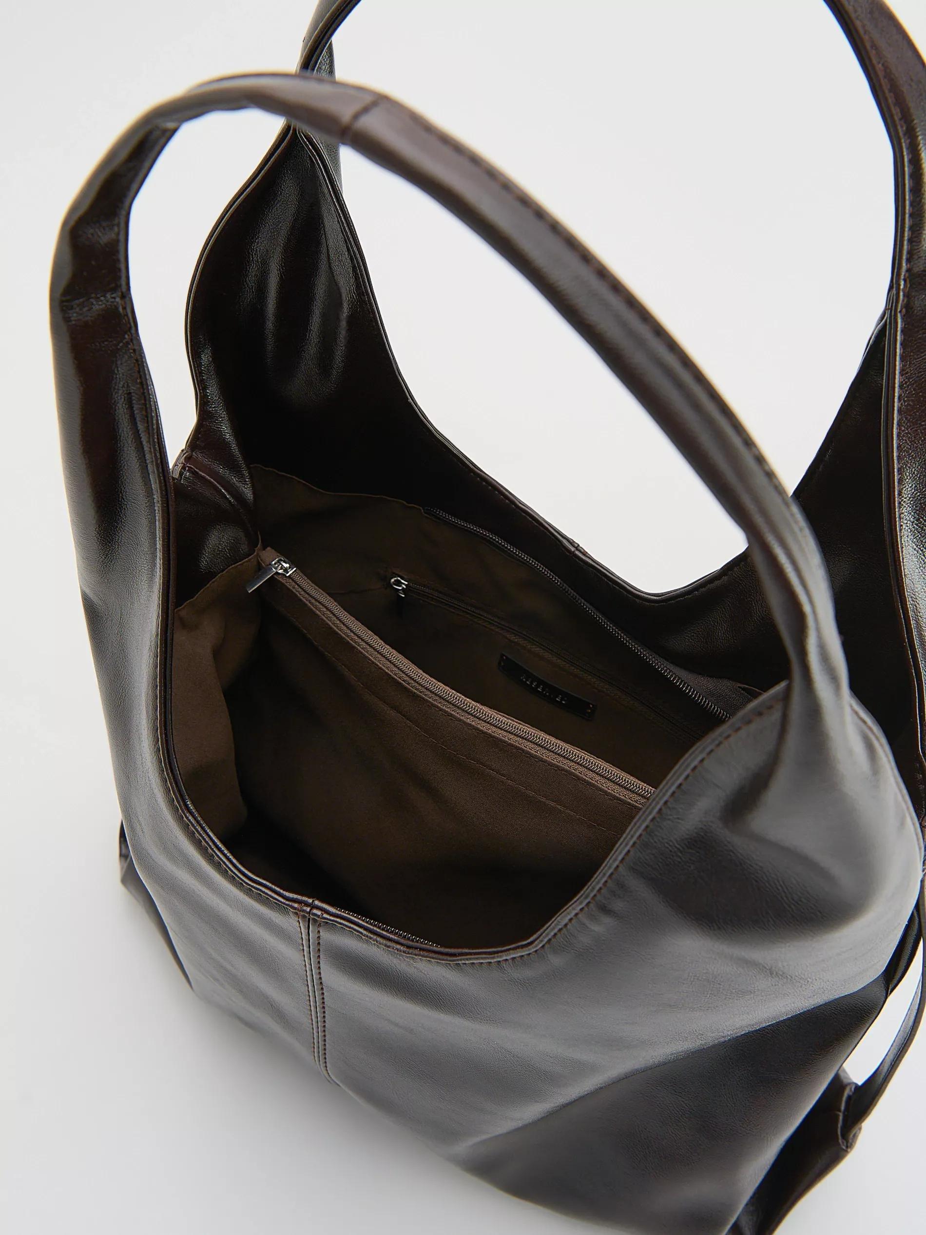 MAHOGANY Hobo bag, Burgundy, large image number 4
