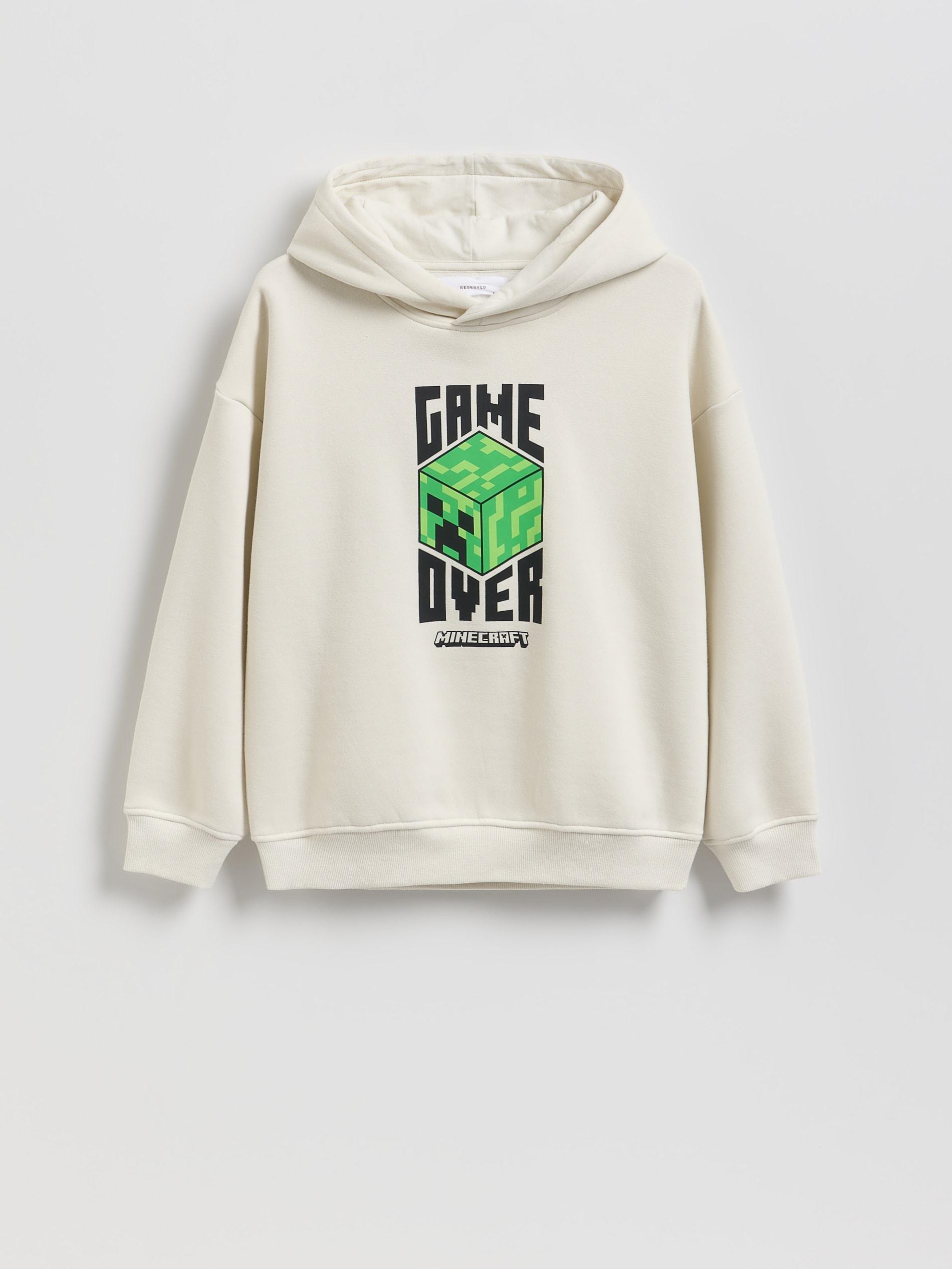 Cream Minecraft Hoodie, Ivory, medium
