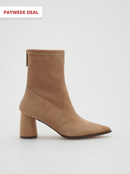 Reserved - Brown Leather Ankle Boots