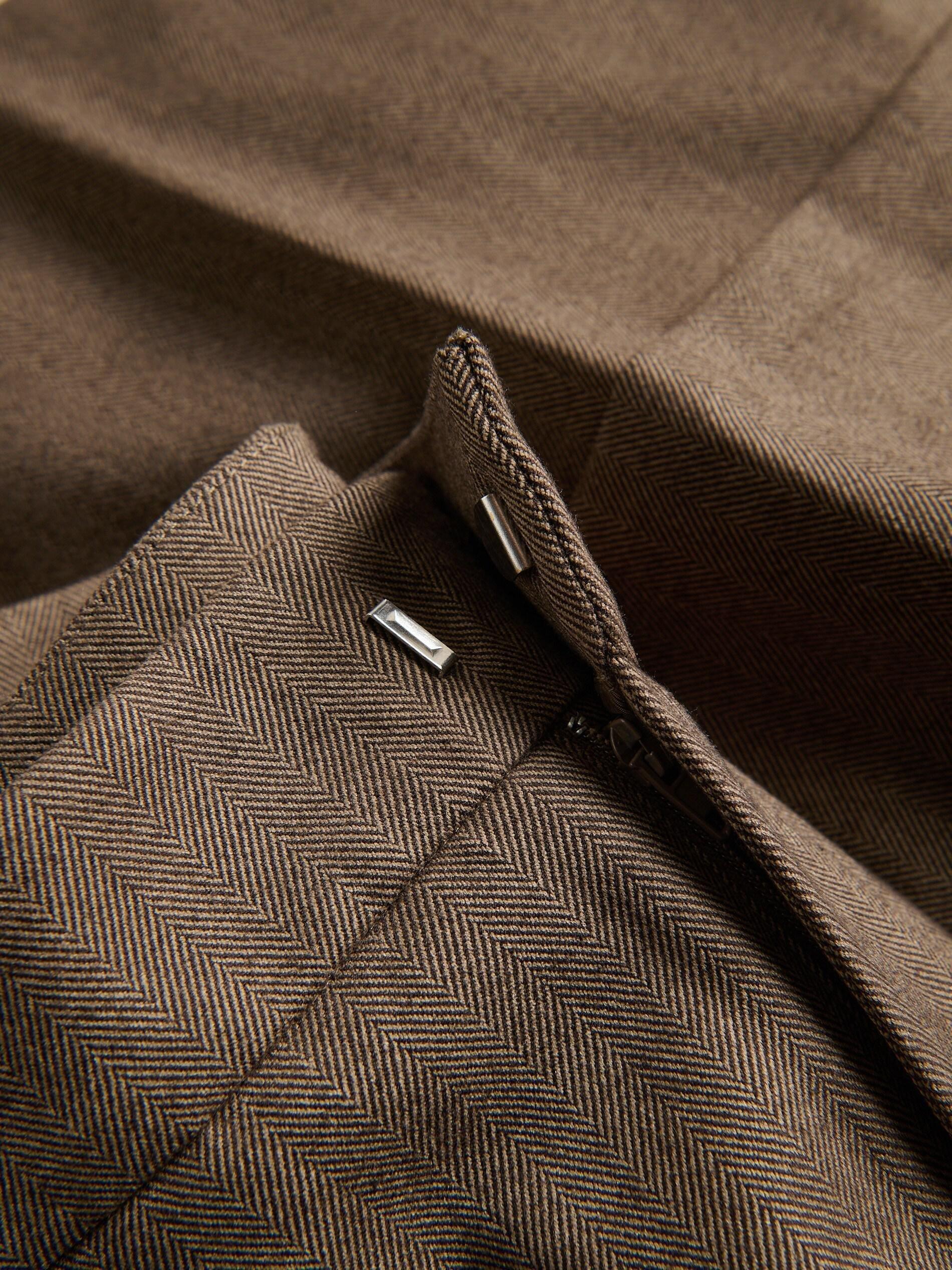 Brown Trousers With Cuffs, Brown, large image number 5