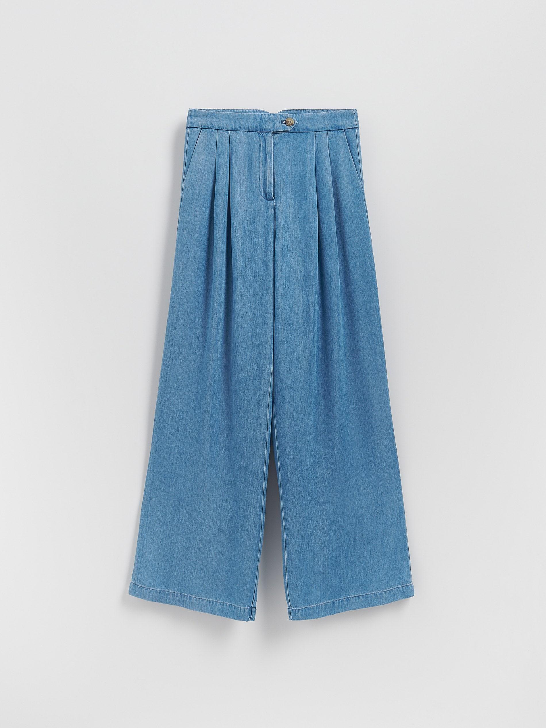 Blue Jeans Wide Leg Lyocell Jeans, Blue, large image number 4