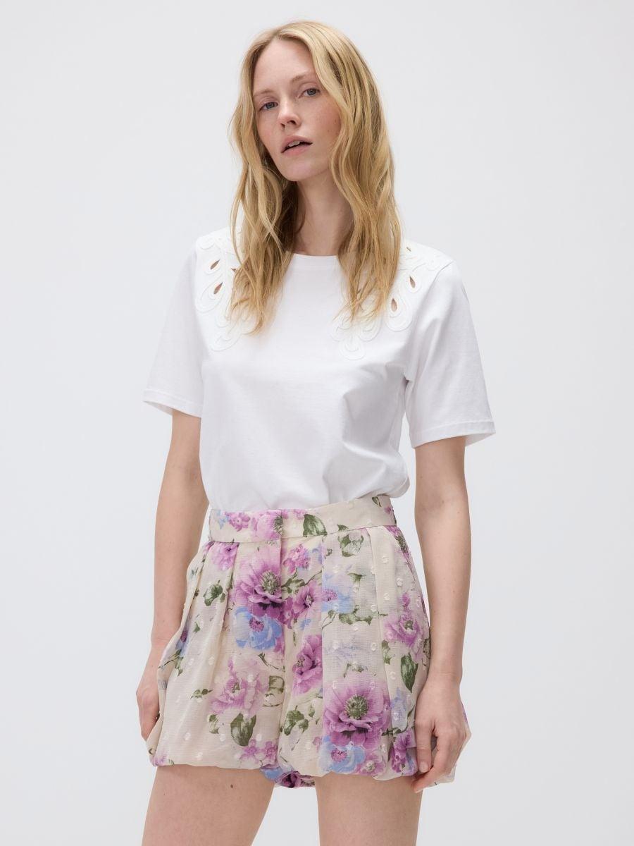 Multicolour Puff Shorts, , large image number 0