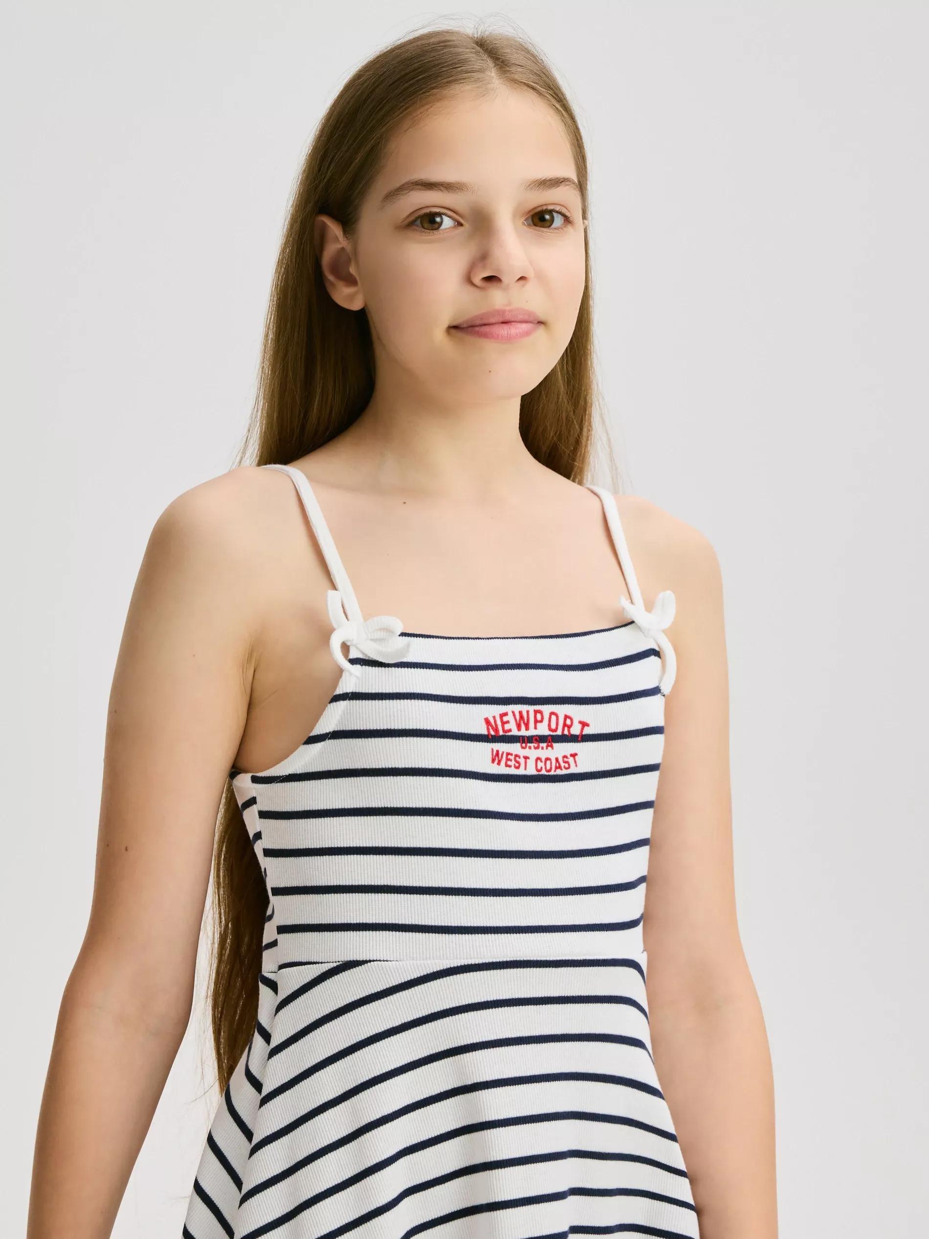 White Strap Dress, , large image number 1