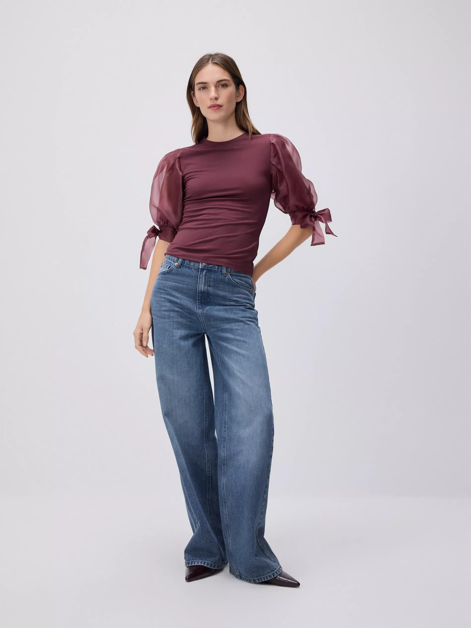 Maroon Modal Rich Top, Burgundy, large image number 1