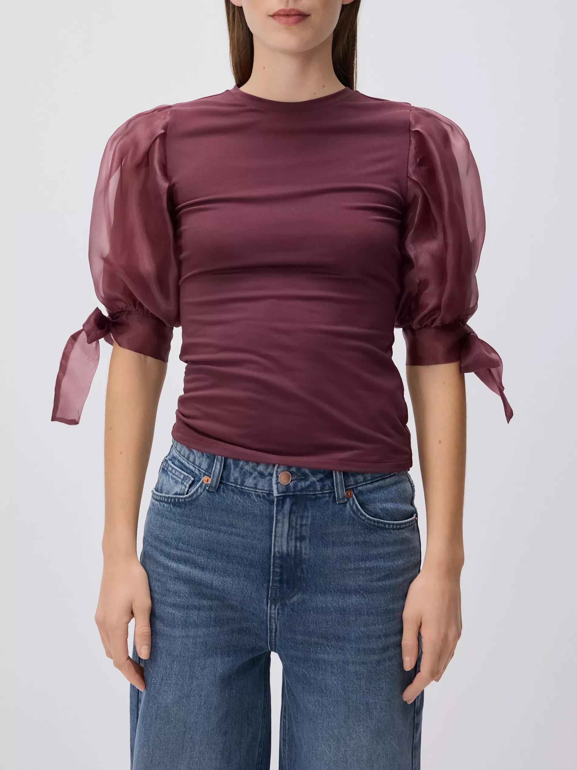 Maroon Modal Rich Top, Burgundy, medium