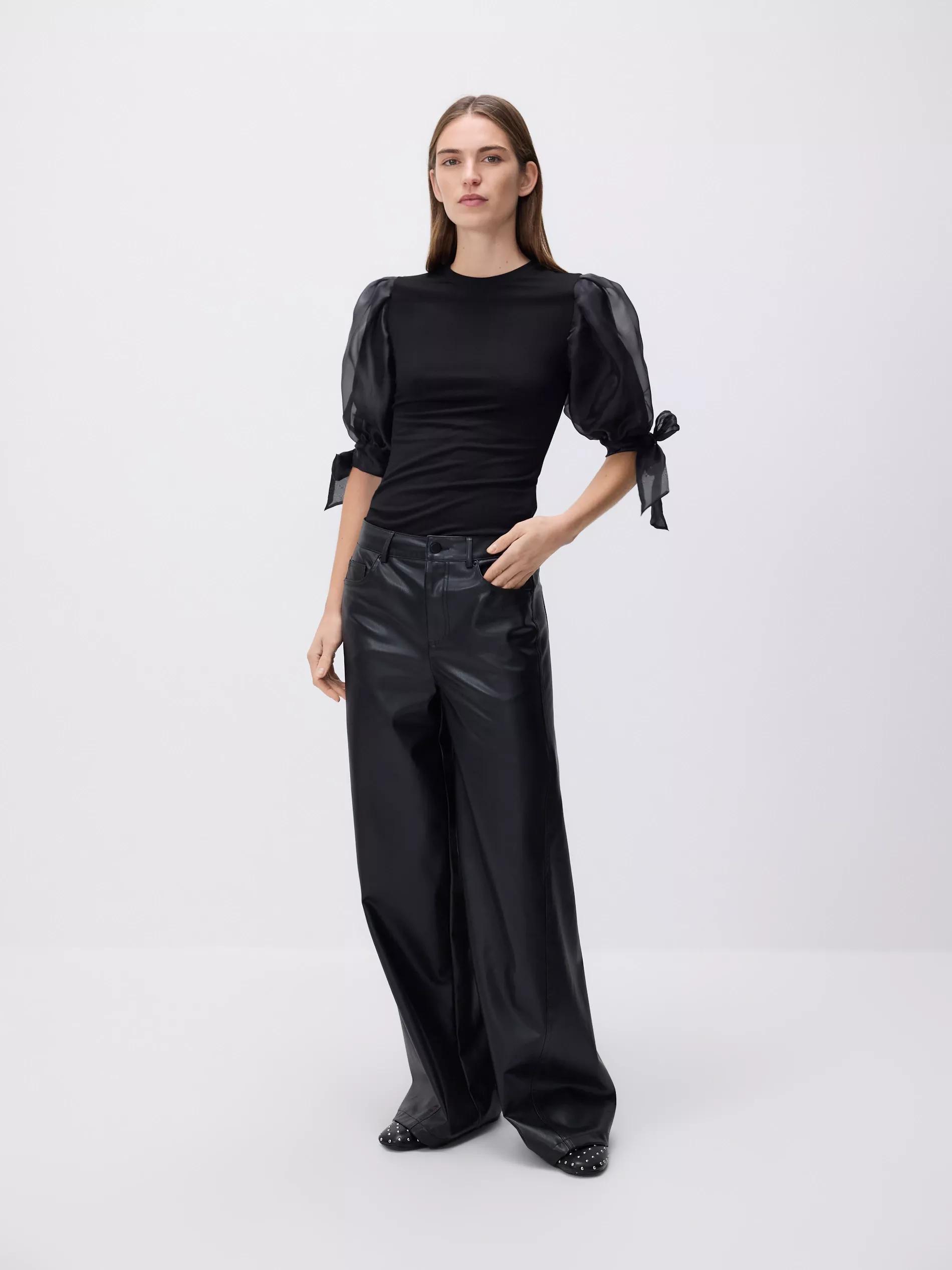 Black Modal Rich Top, Black, large image number 1