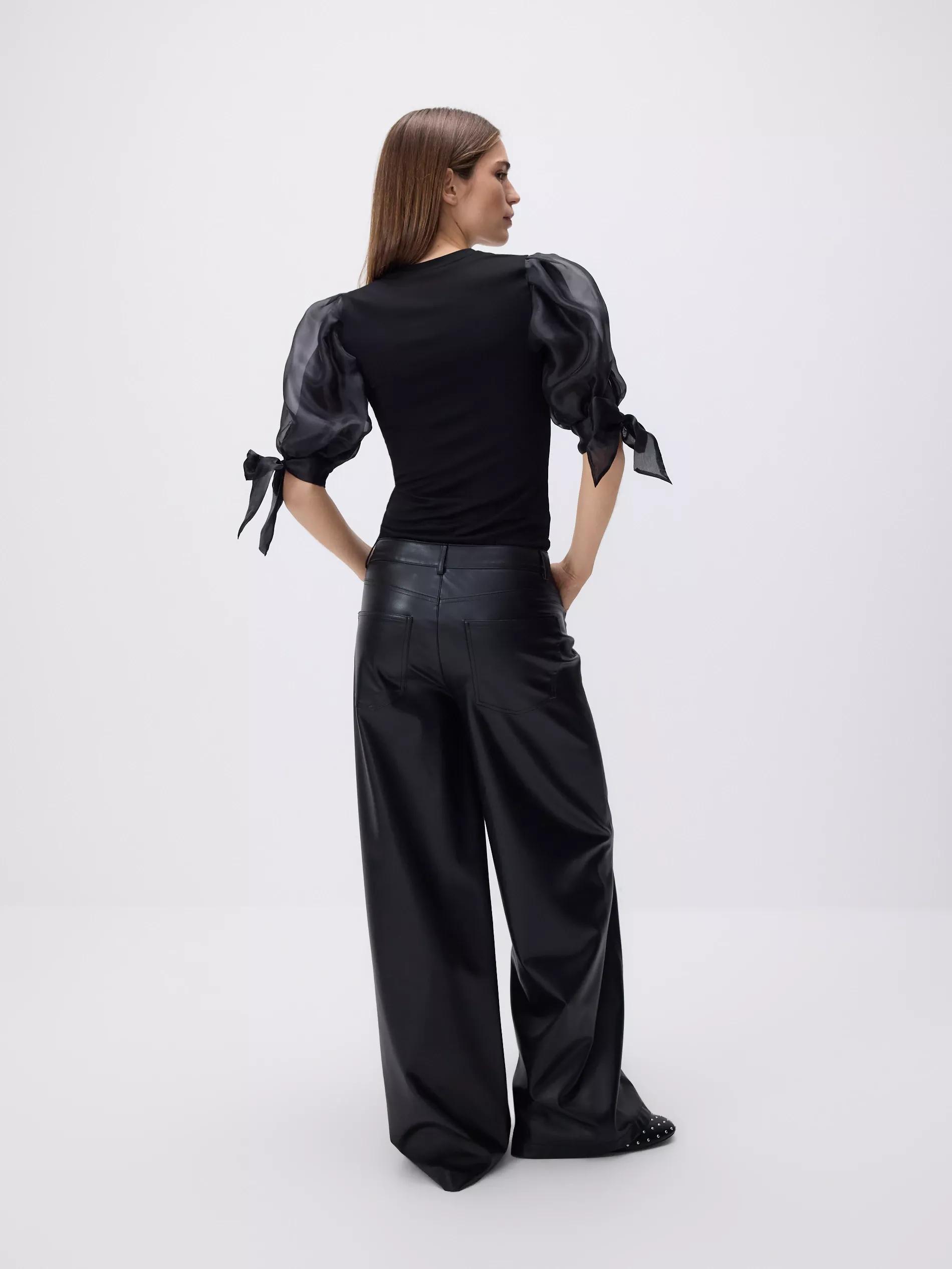 Black Modal Rich Top, Black, large image number 3