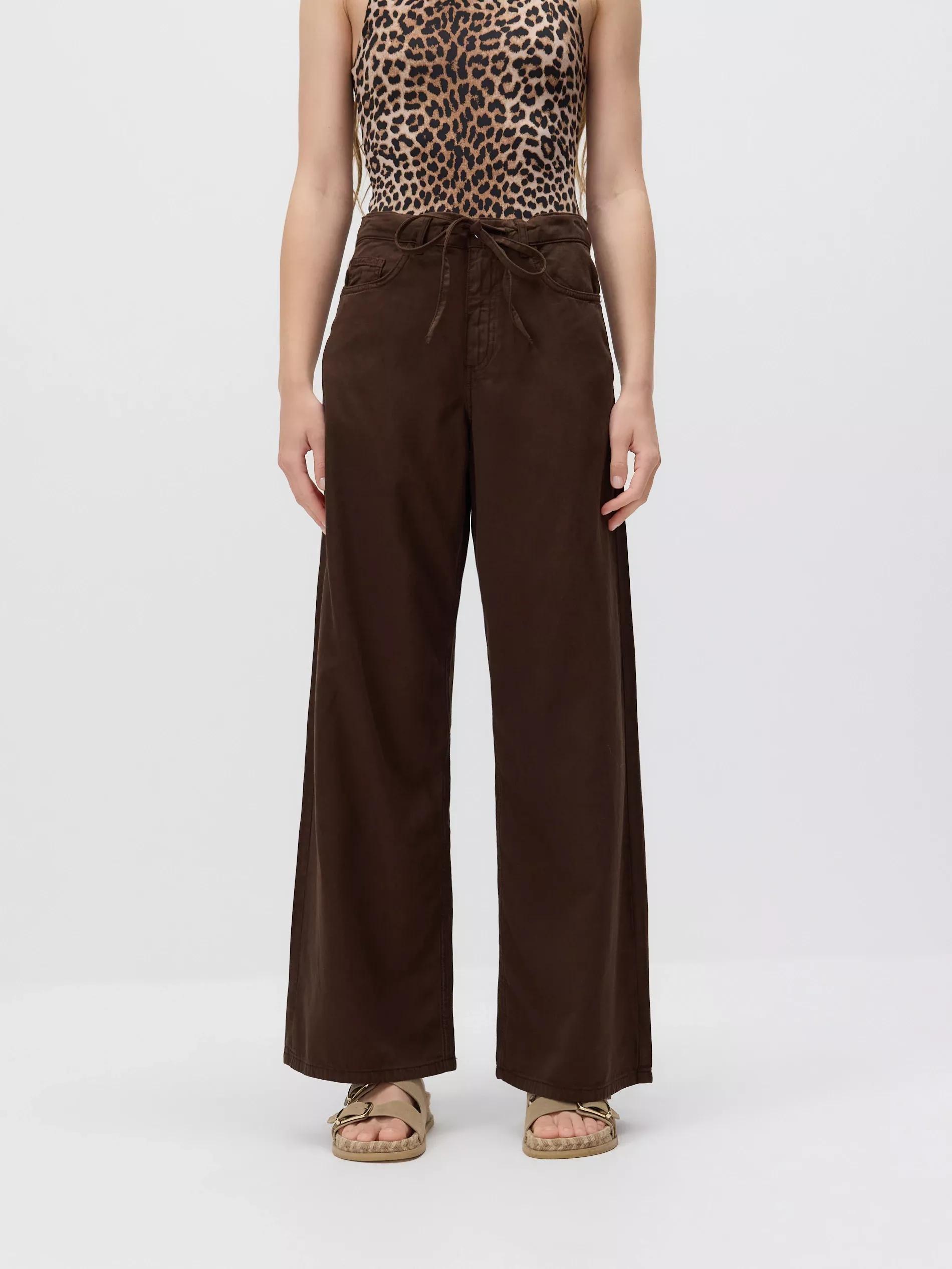 Brown Jeans Trousers, No Colour, large image number 1