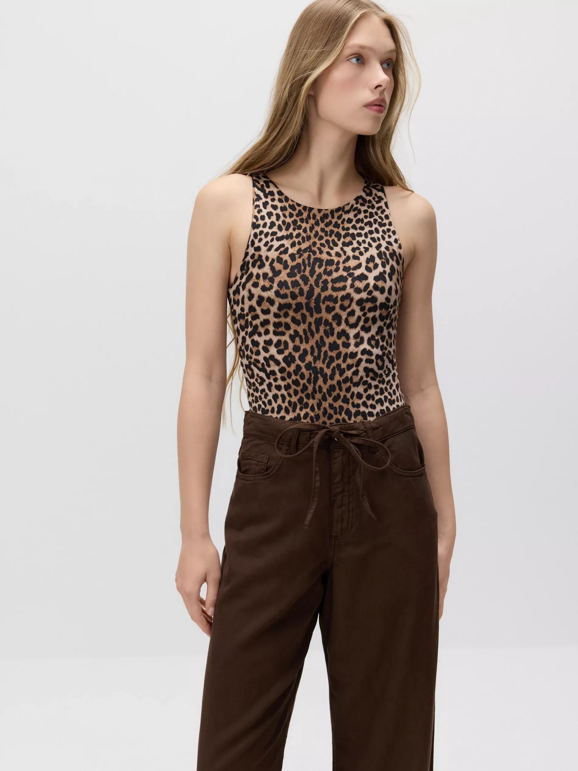 Brown Jeans Trousers, No Colour, large image number 2