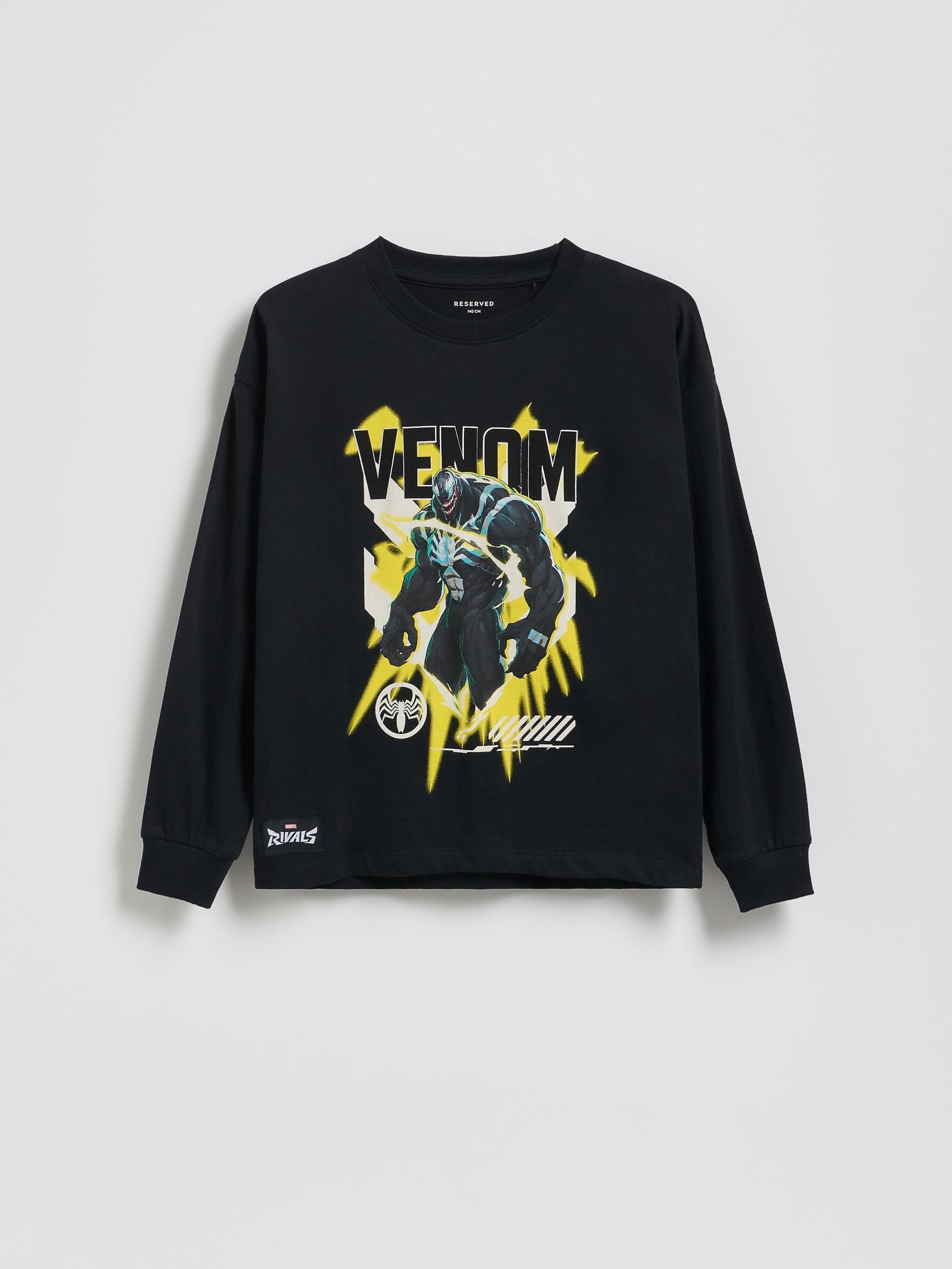 Black Marvel Rivals Long-Sleeve Top, Black, medium