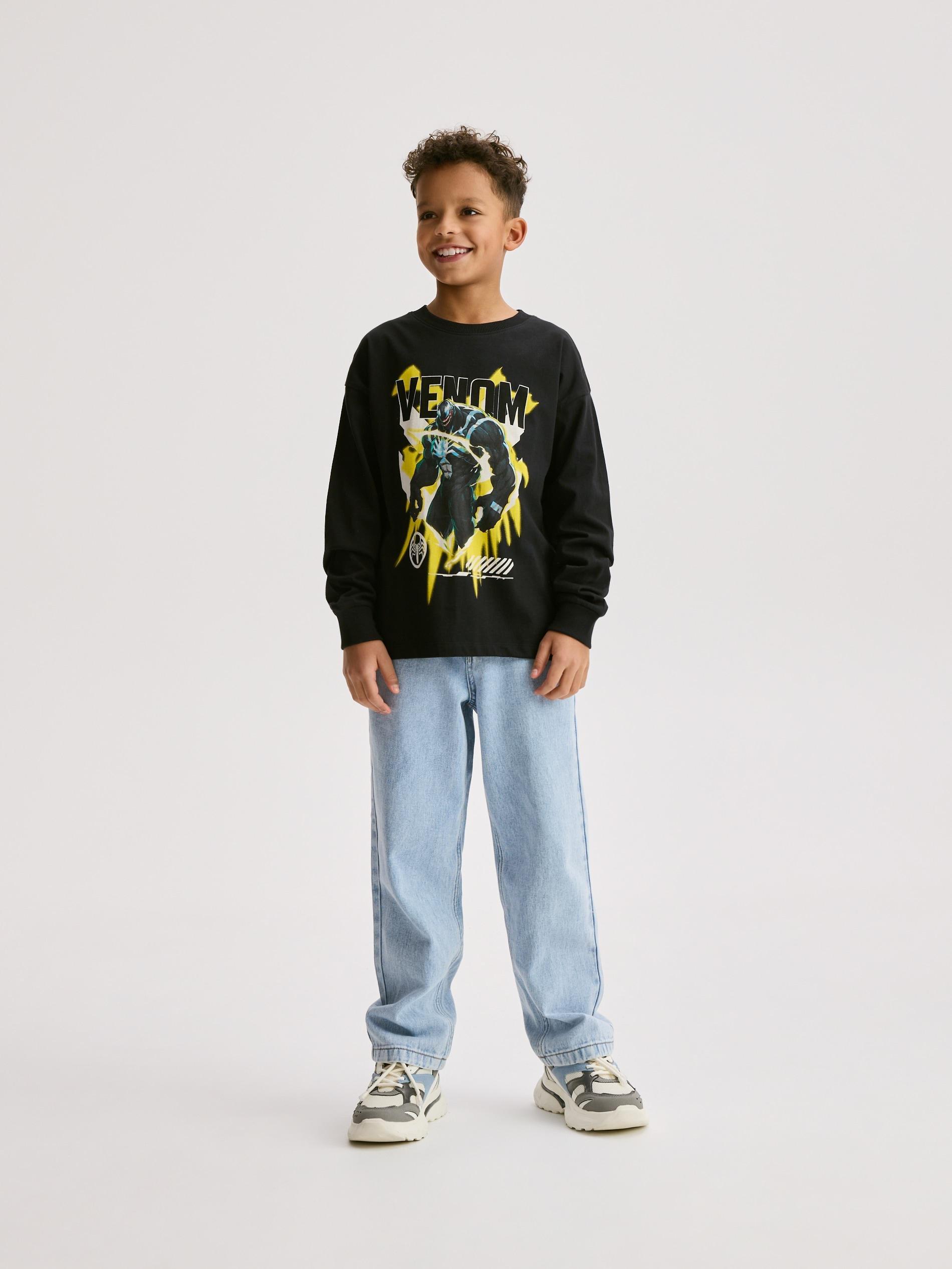 Black Marvel Rivals Long-Sleeve Top, Black, large image number 2