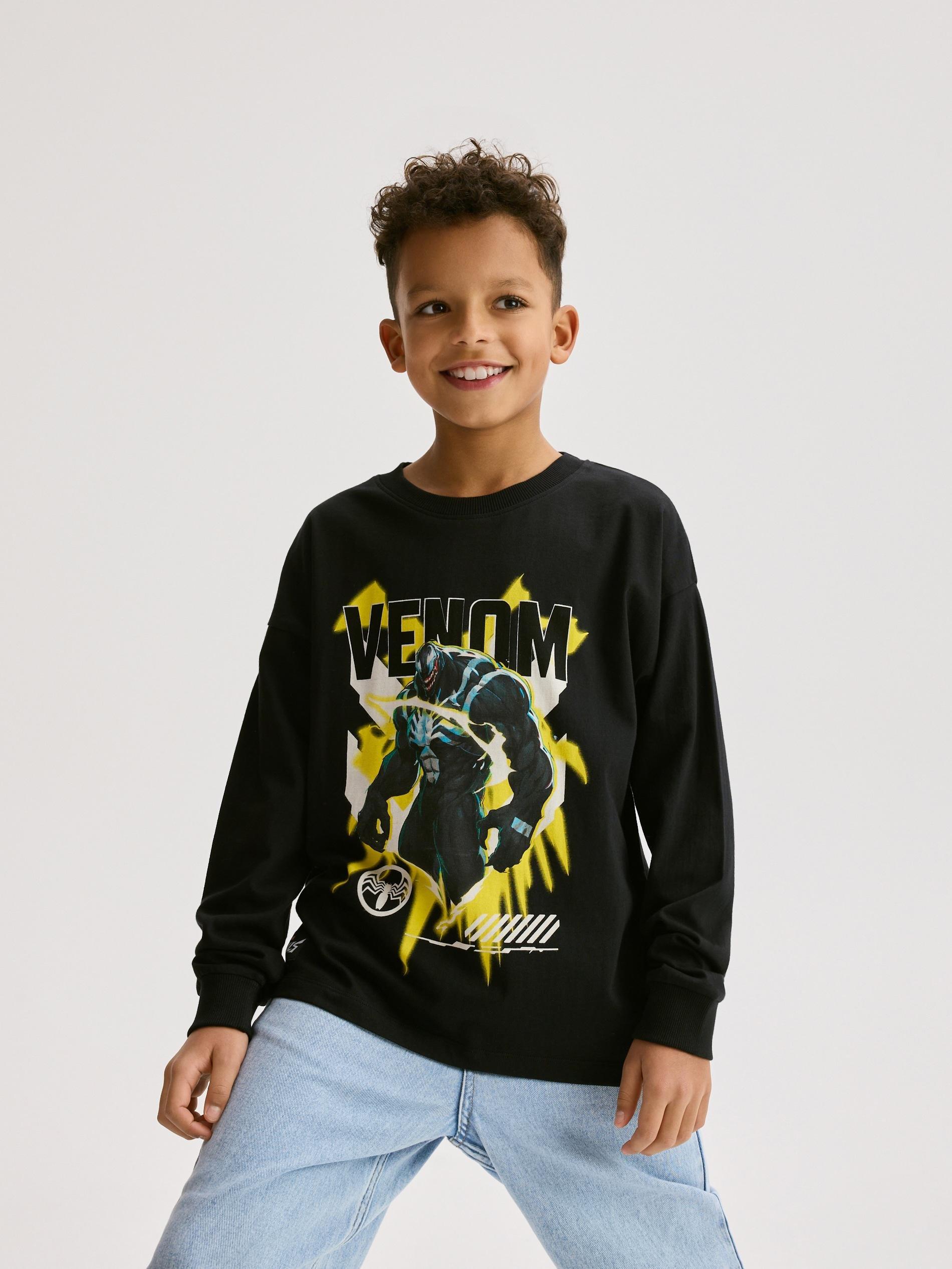 Black Marvel Rivals Long-Sleeve Top, Black, large image number 3