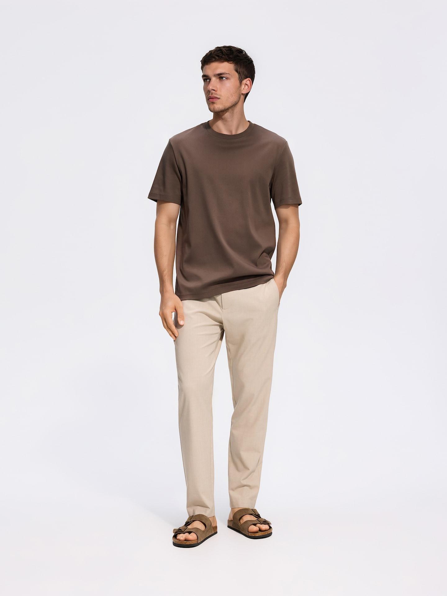 Beige Joggers, Beige, large image number 1