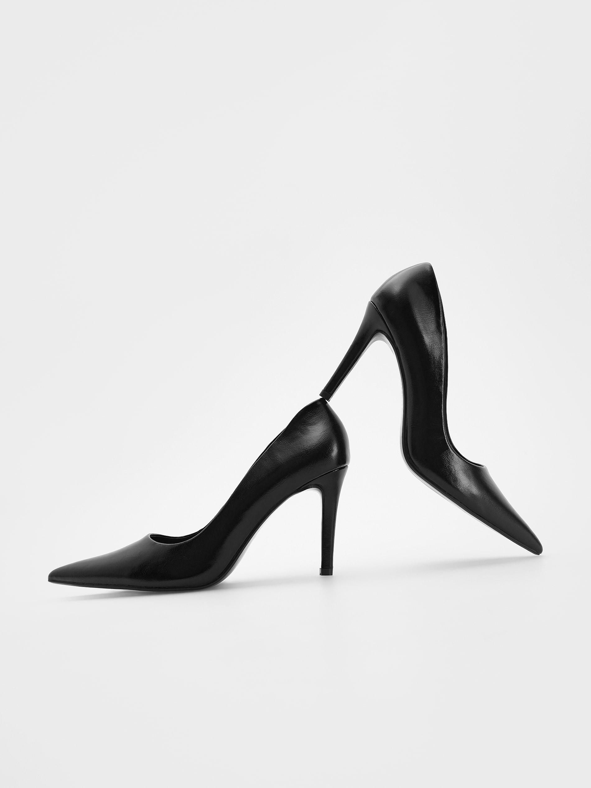 Black High Heel Pumps, , large image number 4