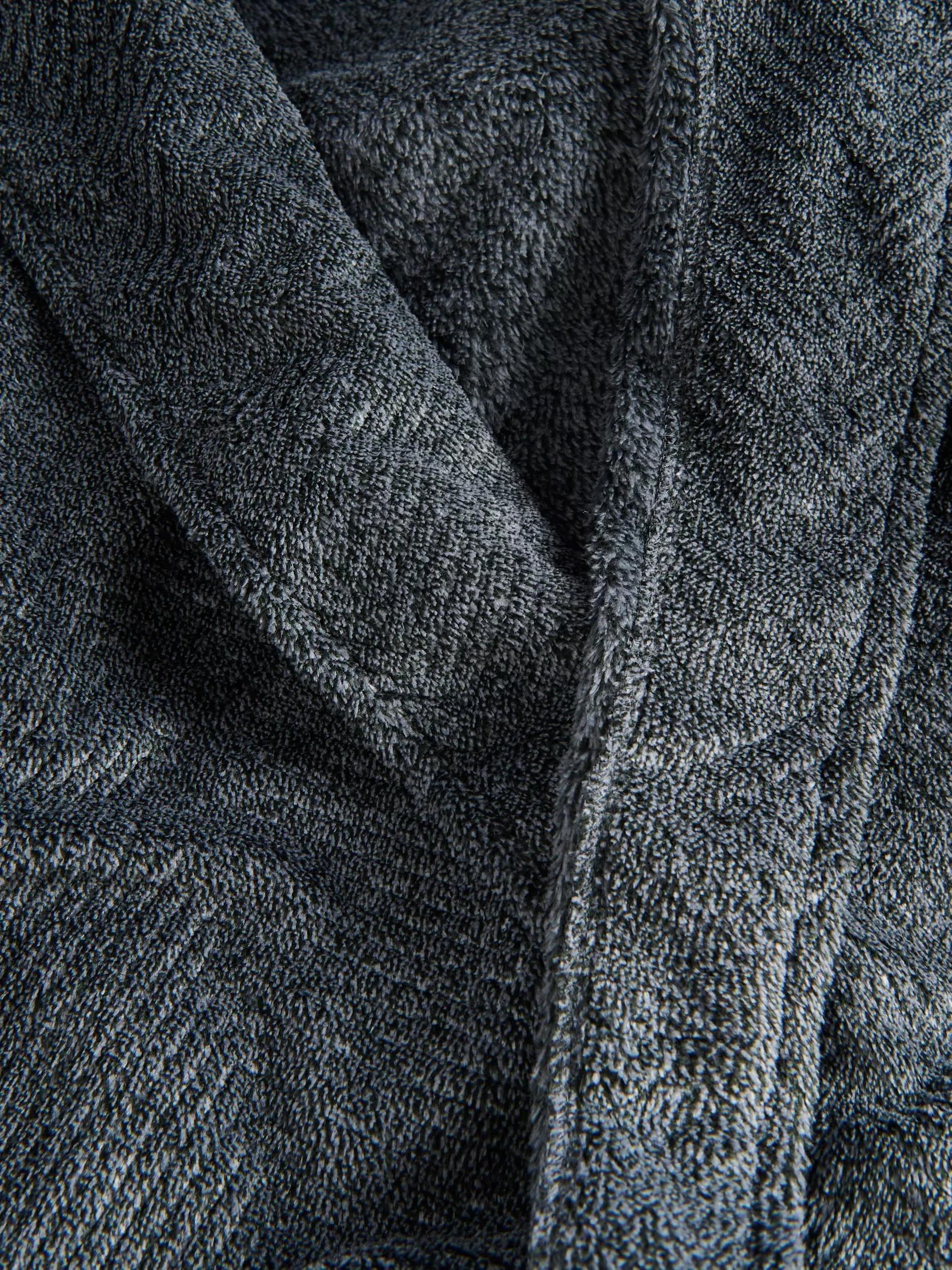 Grey Dressing Gown With Tie Belt, , large image number 6