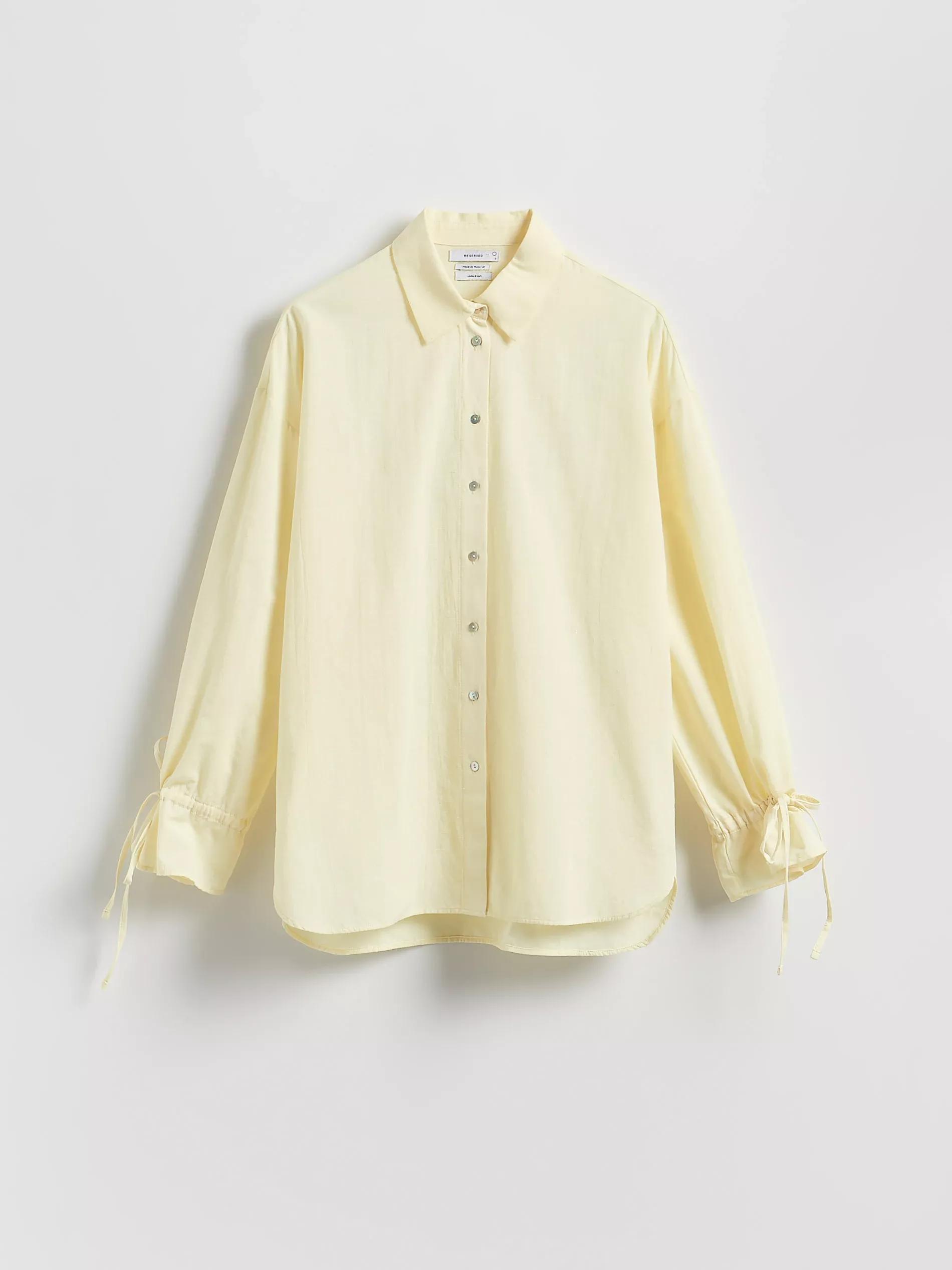 Yellow Shirt Tied At The Cuffs, , large image number 3