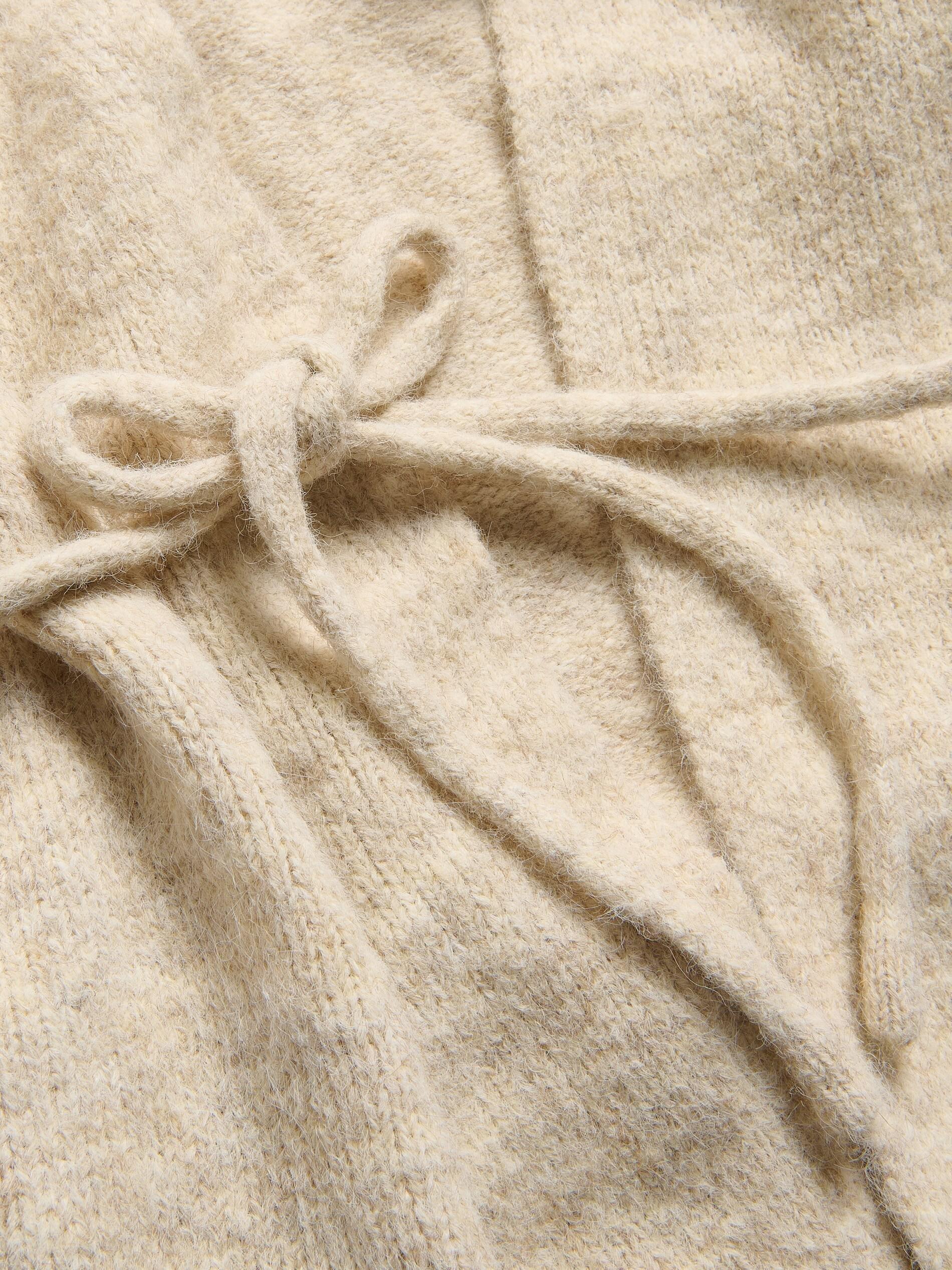 Beige Cardigan With Tie Detail, Beige, large image number 1