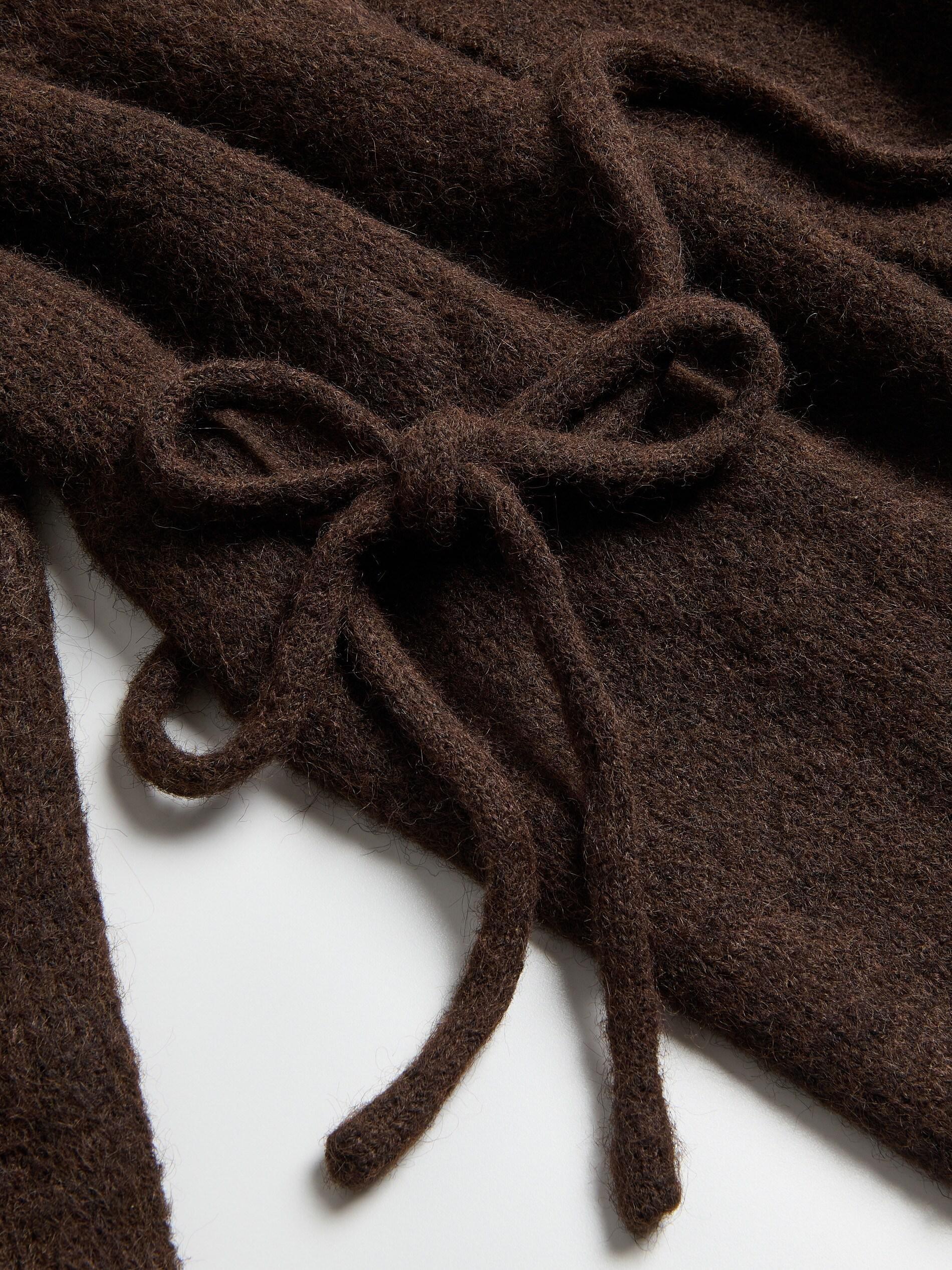 Brown Cardigan With Tie Detail, Brown, large image number 1