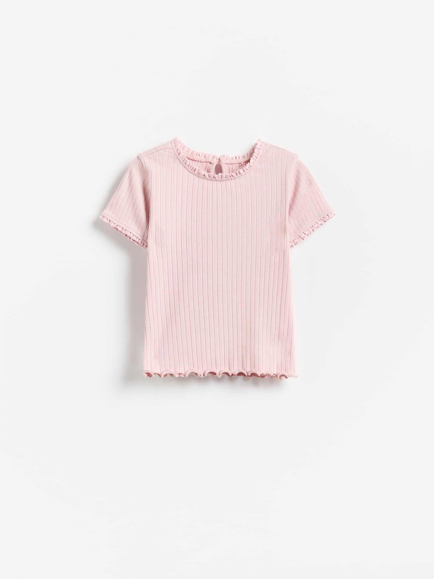 Purpletextured Cotton T-Shirt, Pink, large image number 0